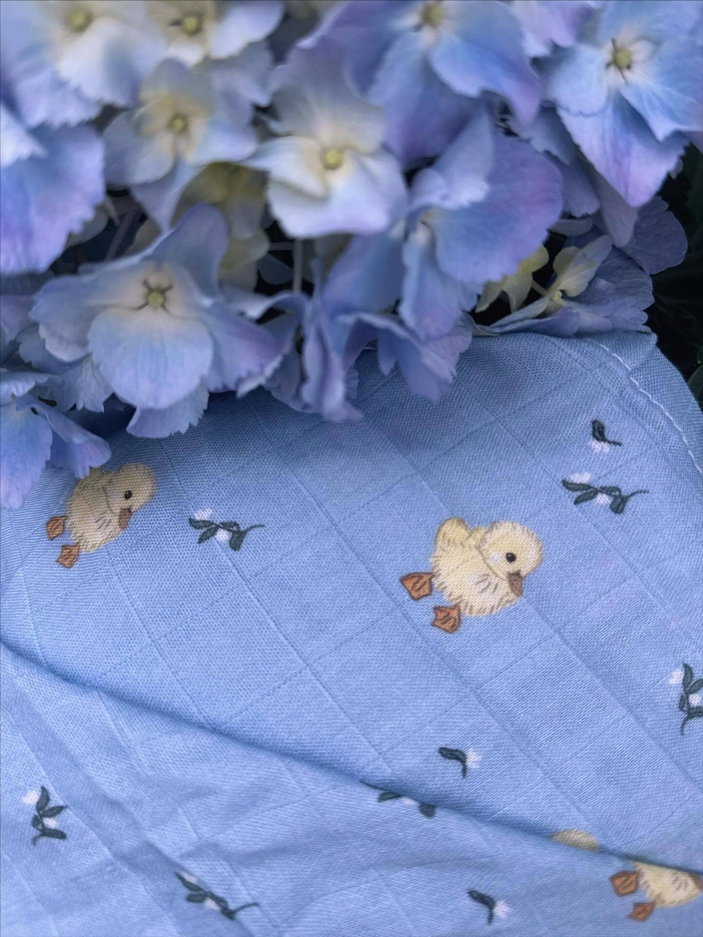 The Name Nest- Spring Duckling Baby Swaddle Wrap