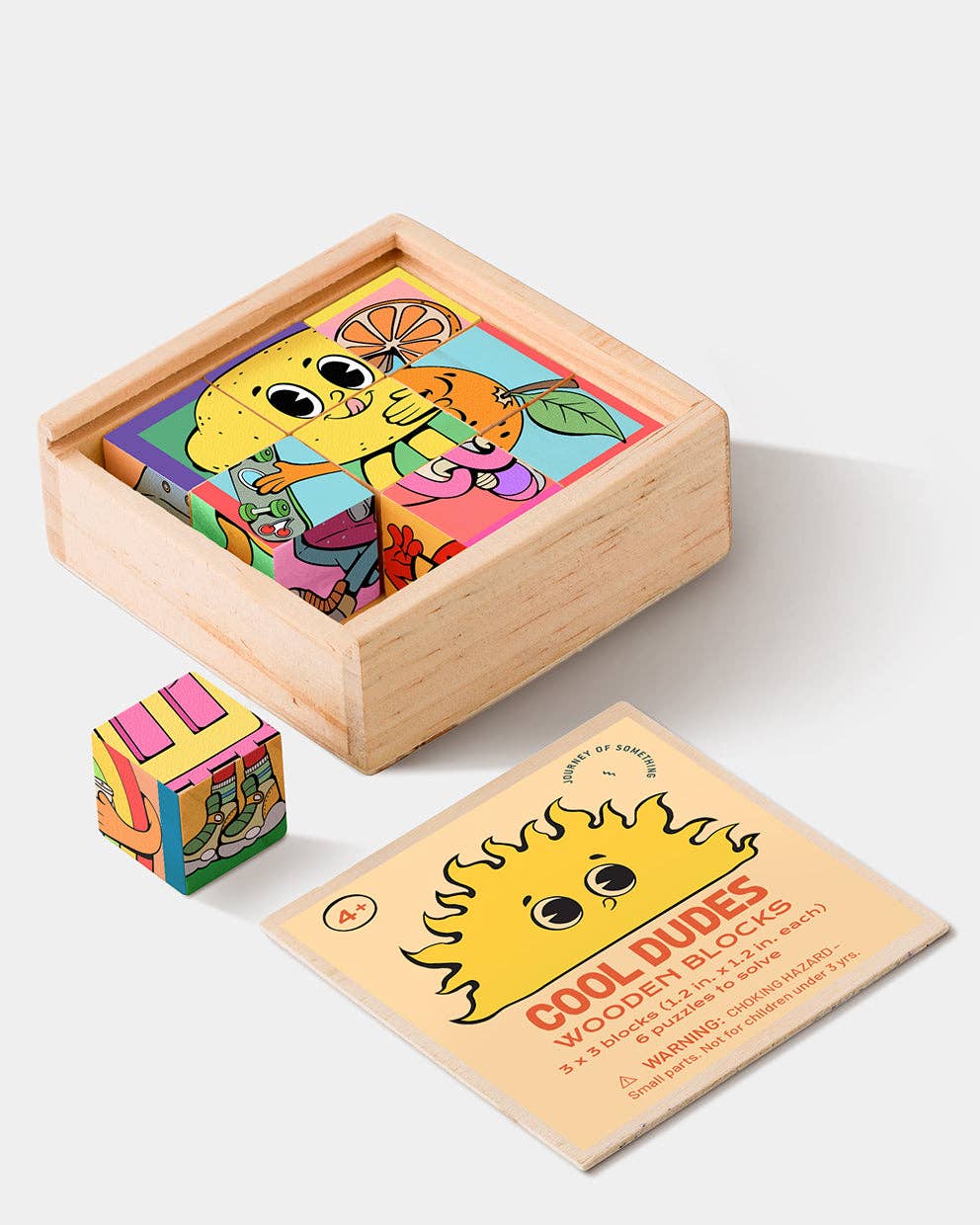 Journey of Something - Cool Dudes Wooden Blocks