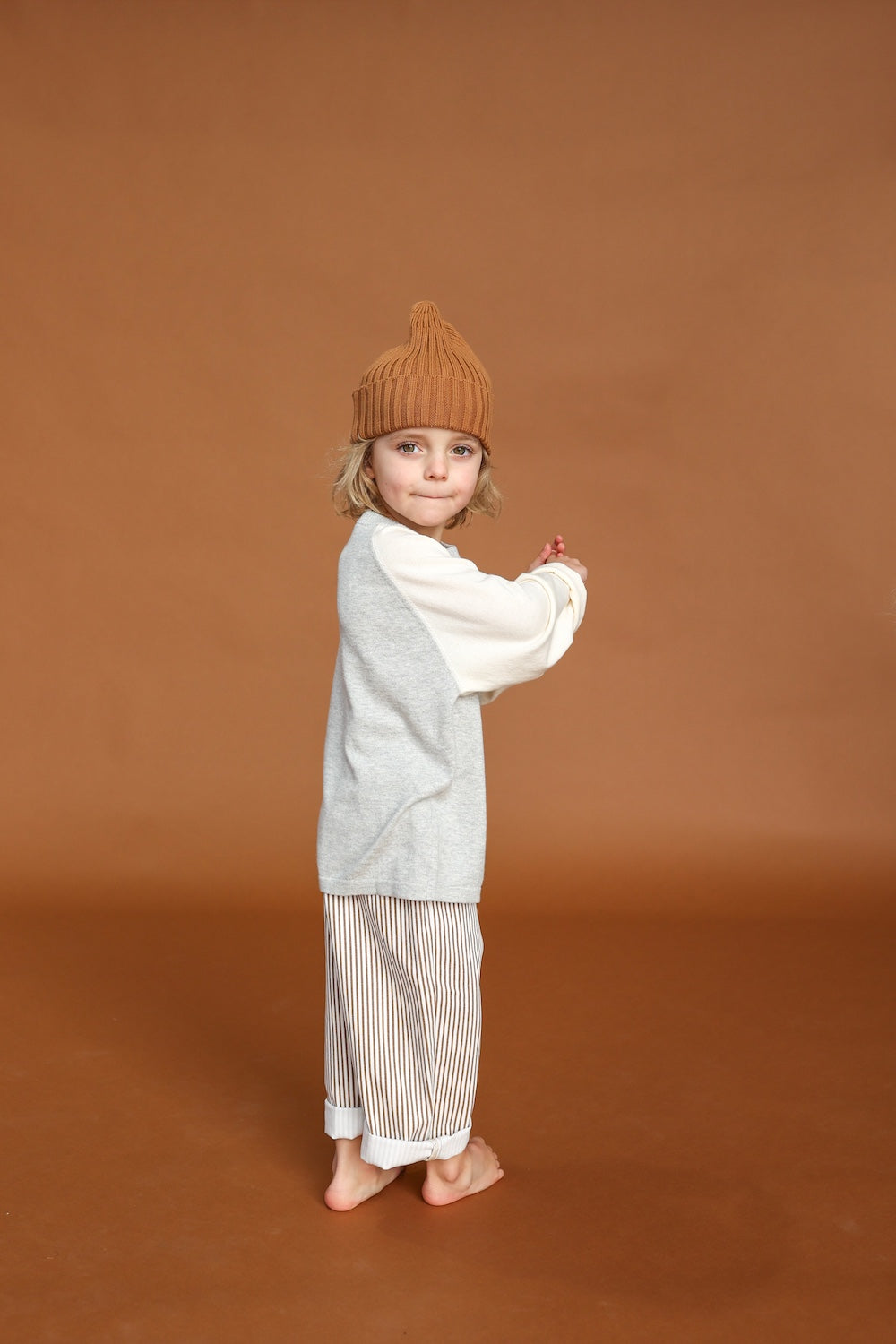Grown - Raglan Long Sleeve Tee Grey Marle