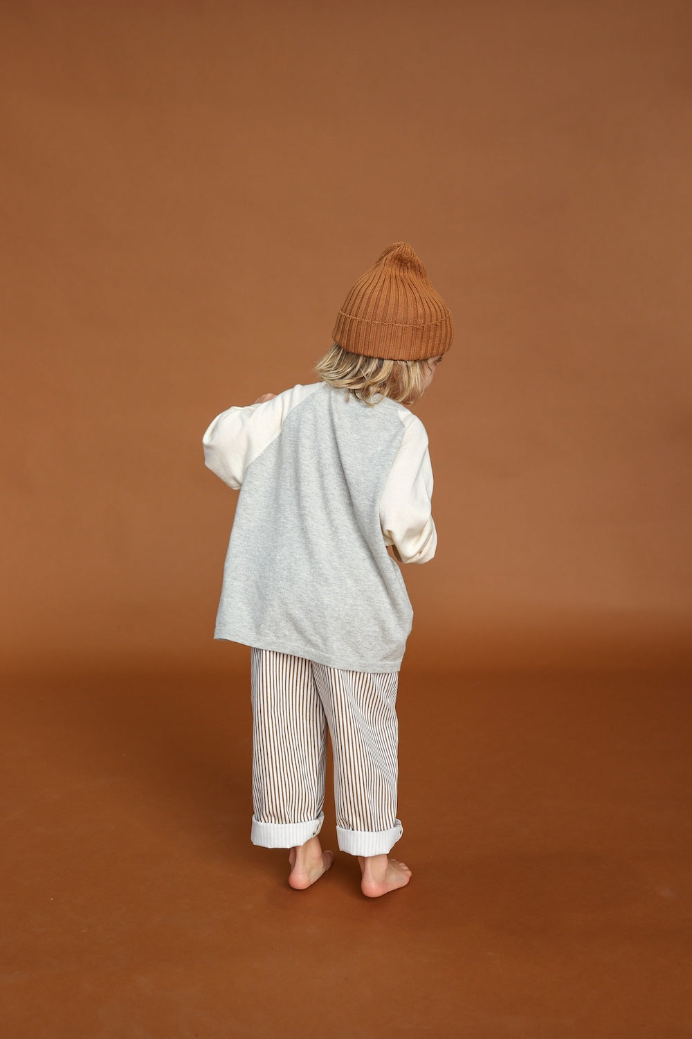 Grown - Raglan Long Sleeve Tee Grey Marle