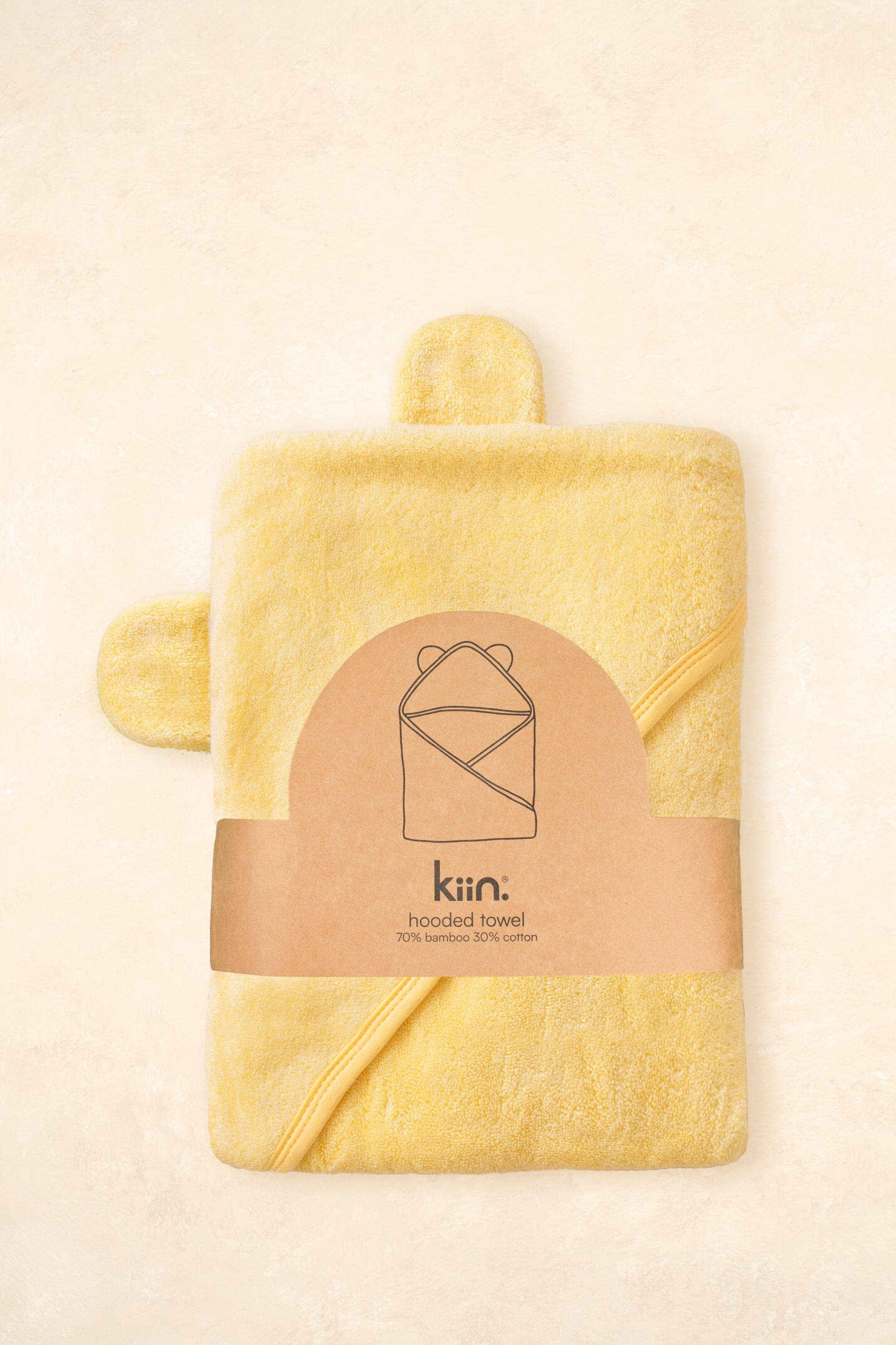 Kiin Baby - Hooded Towel Ivory