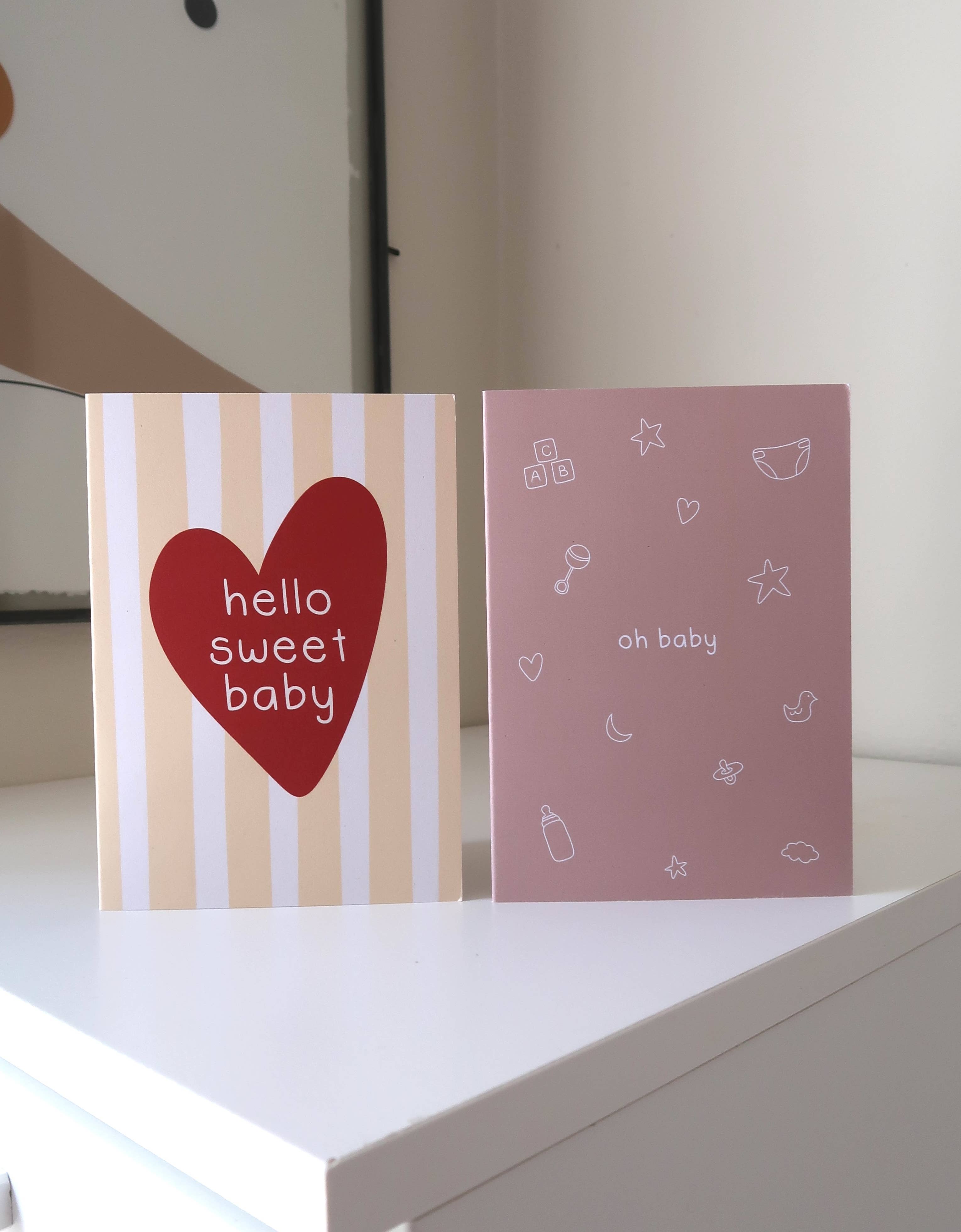 From Rosalie - Hello Sweet Baby Newborn/Baby Shower Greeting Card