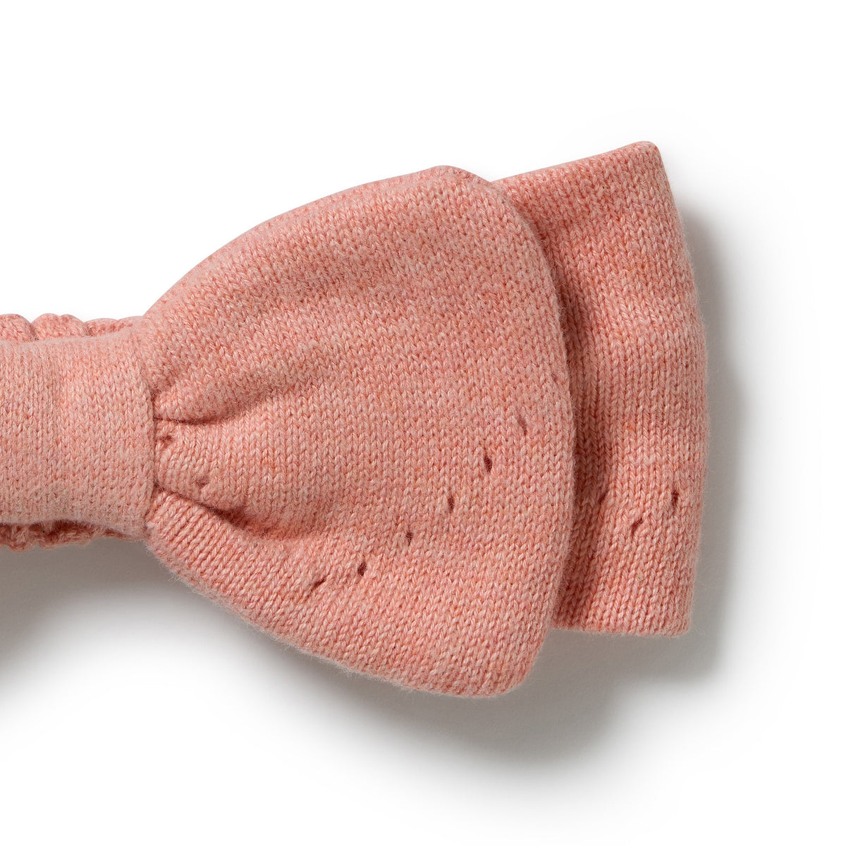 Wilson & Frenchy - Petal Pink Organic Knitted Pointelle Headband