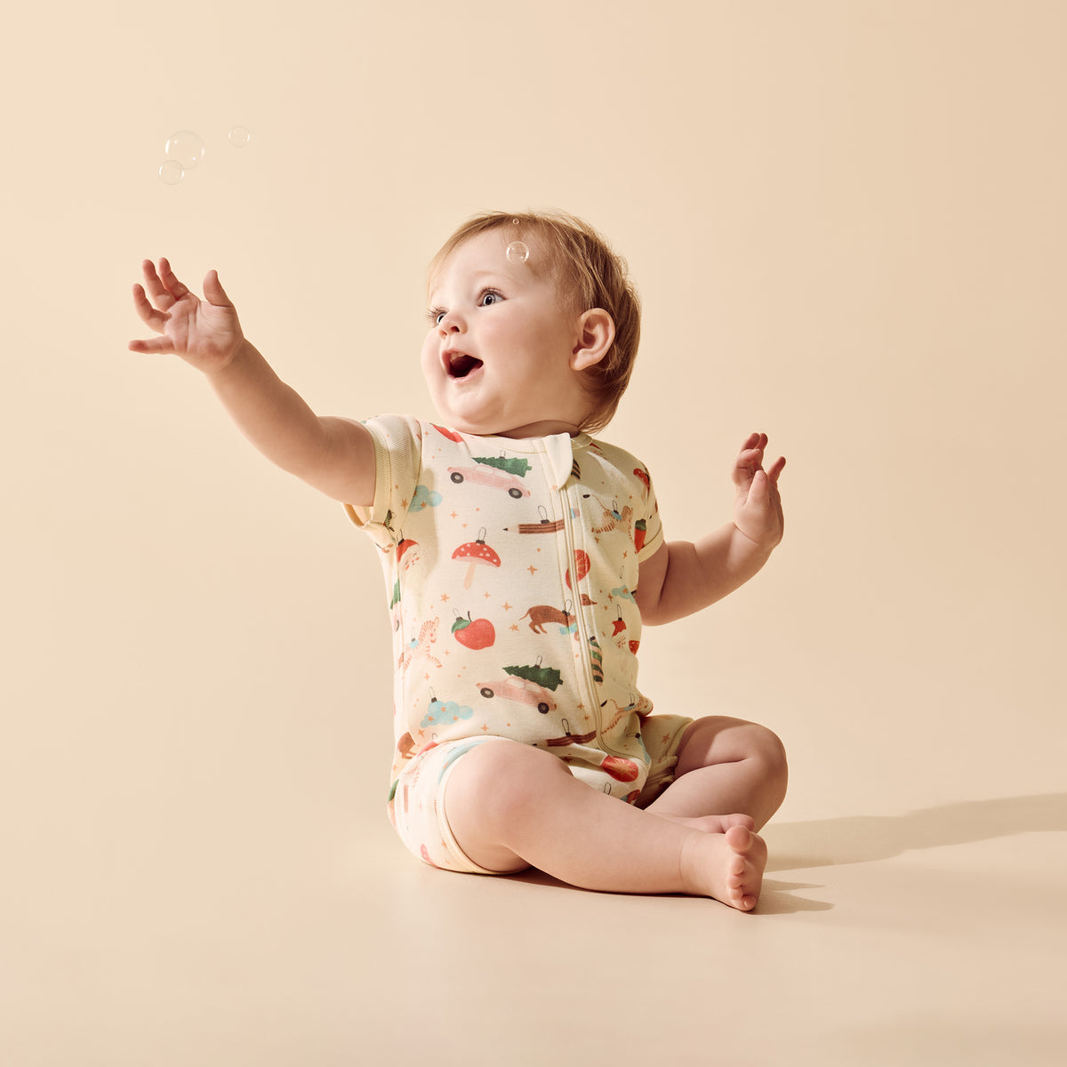 Wilson & Frenchy - Deck the Halls Organic Rib Boyleg Zipsuit