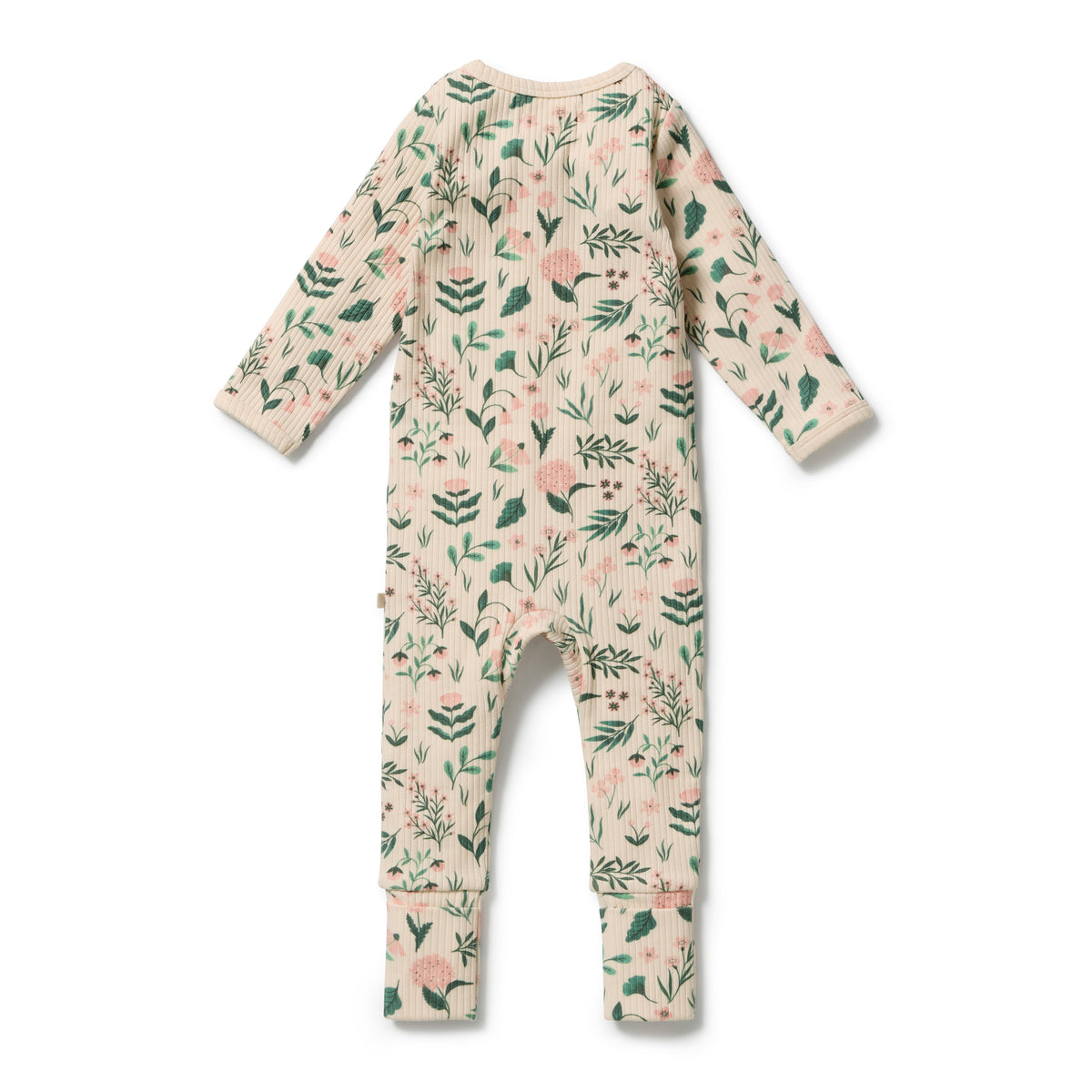 Wilson & Frenchy - Sweet Bloom Organic Zipsuit with Feet
