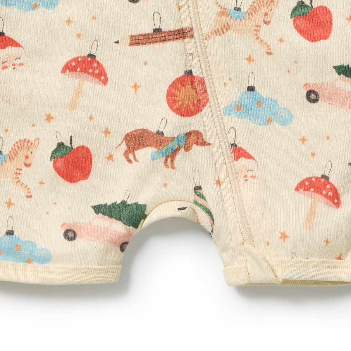 Wilson & Frenchy - Deck the Halls Organic Rib Boyleg Zipsuit