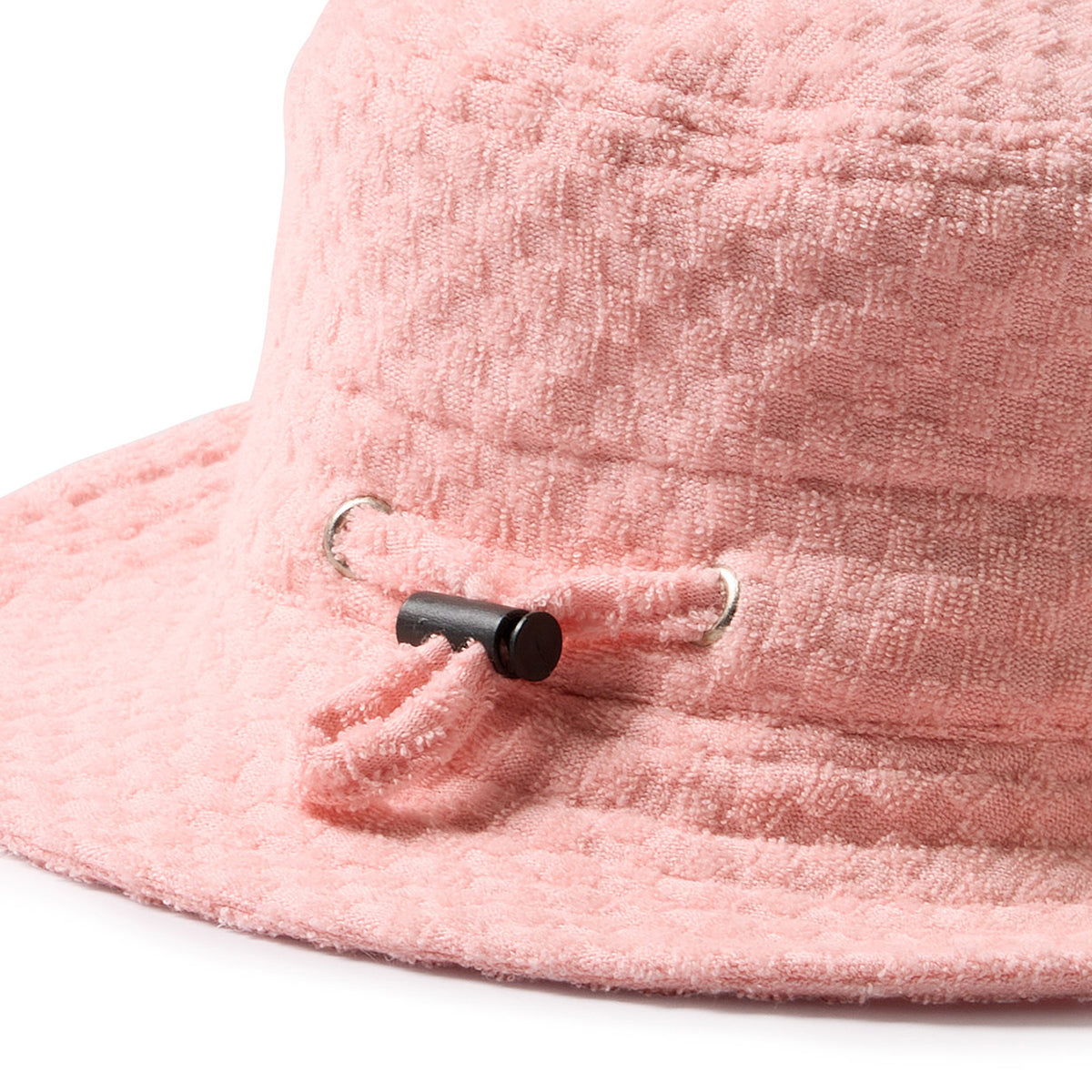 Wilson & Frenchy - Petal Pink Check Organic Terry Sun Hat