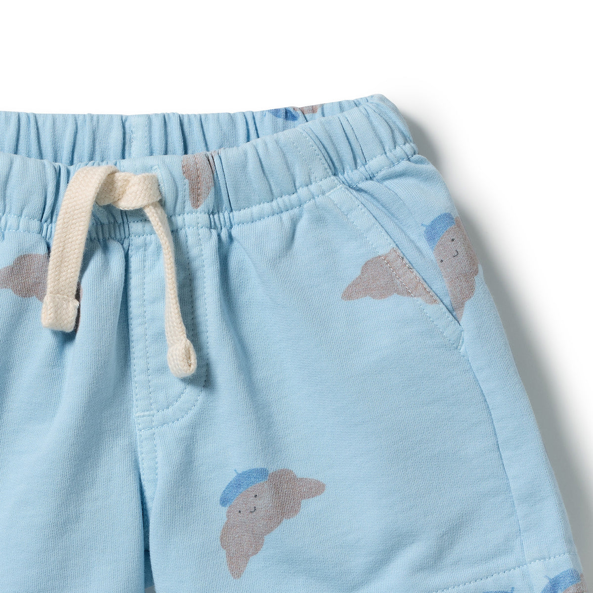 Wilson & Frenchy - Little Croissant Organic Garment Dyed Sweat Long Short