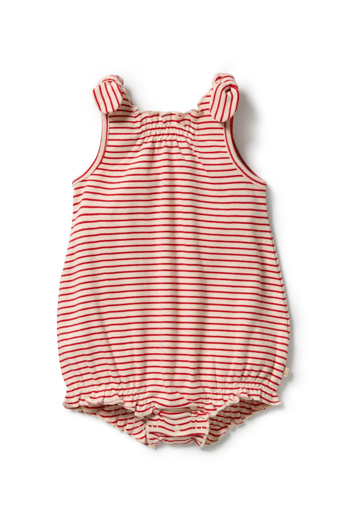Wilson & Frenchy - Candy Cane Organic Stripe Rib Playsuit