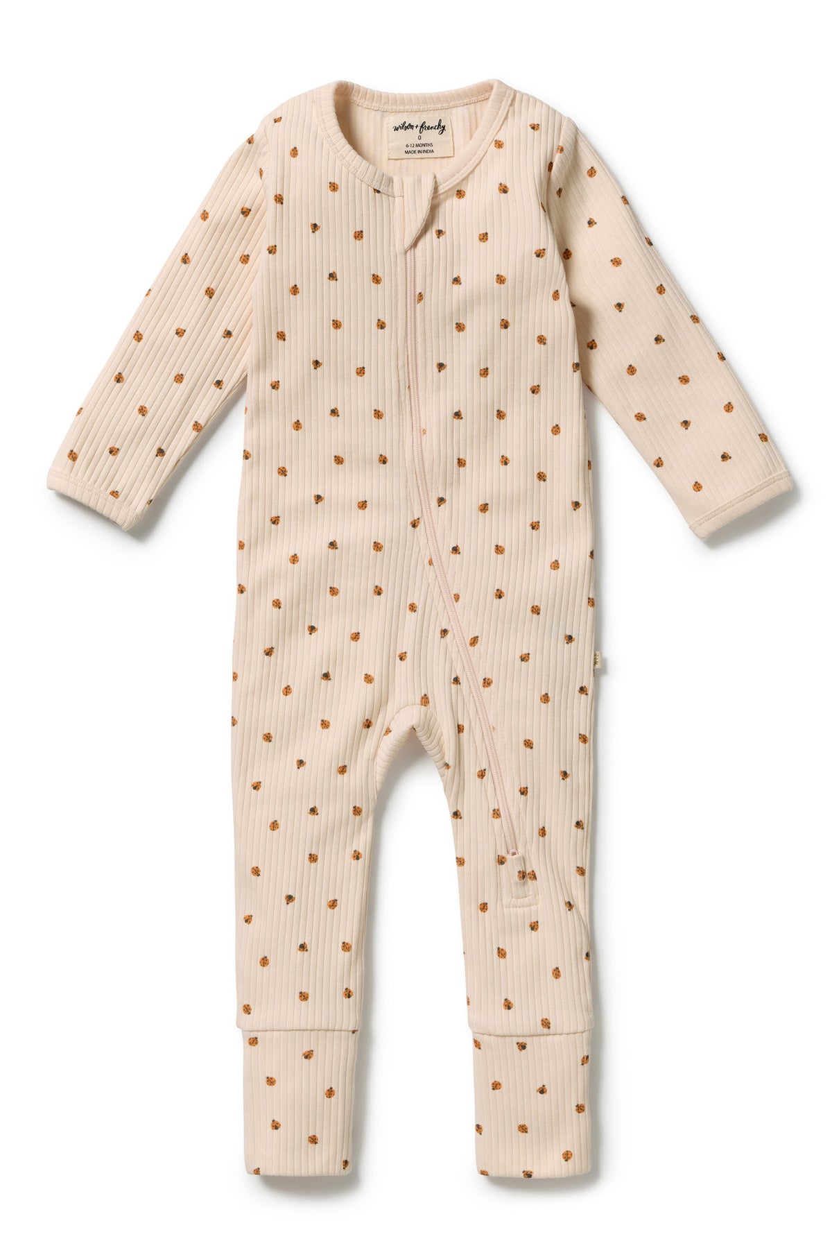 Wilson & Frenchy - Little Lady Bugs Organic Zipsuit with Feet