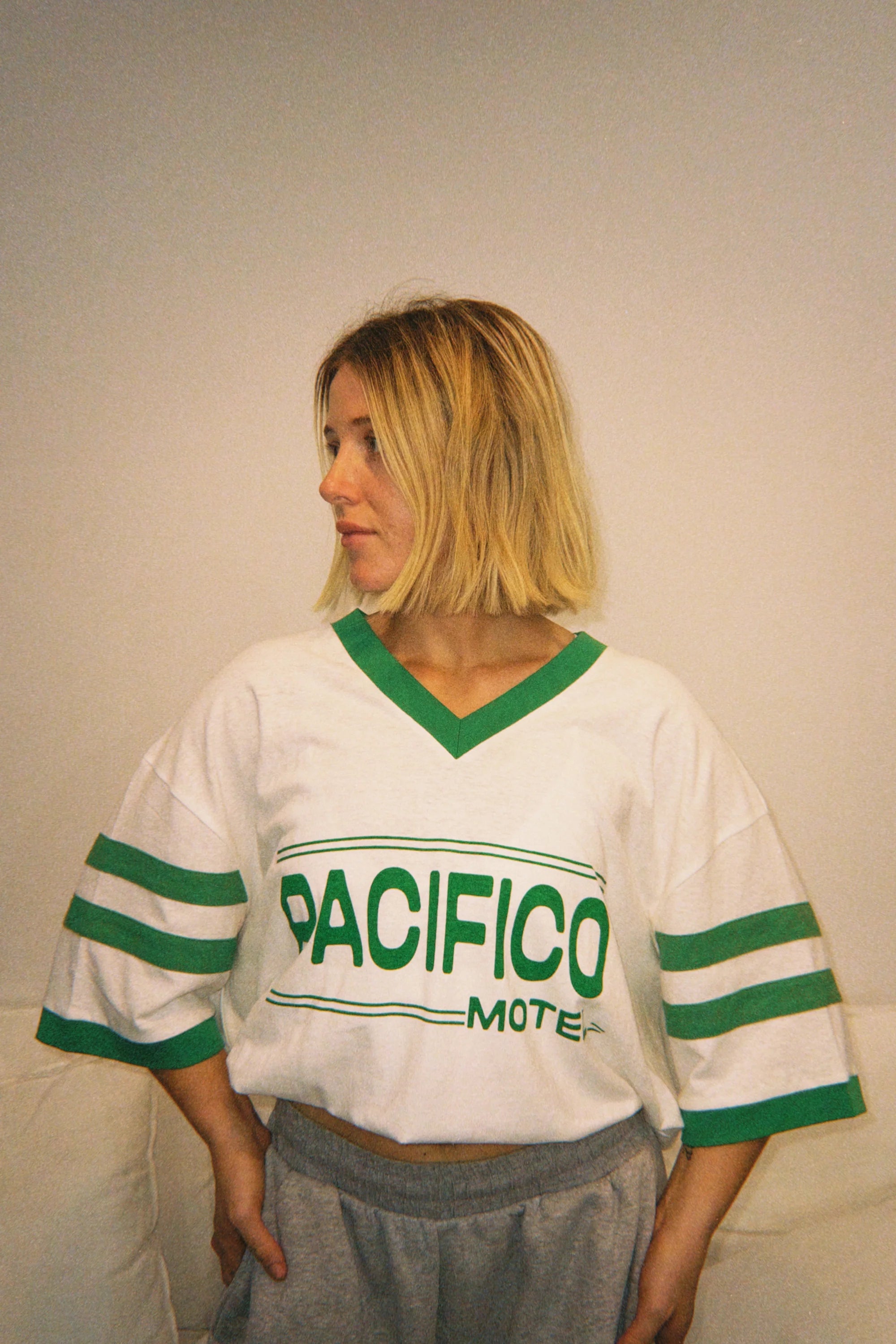 By Billie - Vintage Hemp/Cotton Tee Pacifico Green