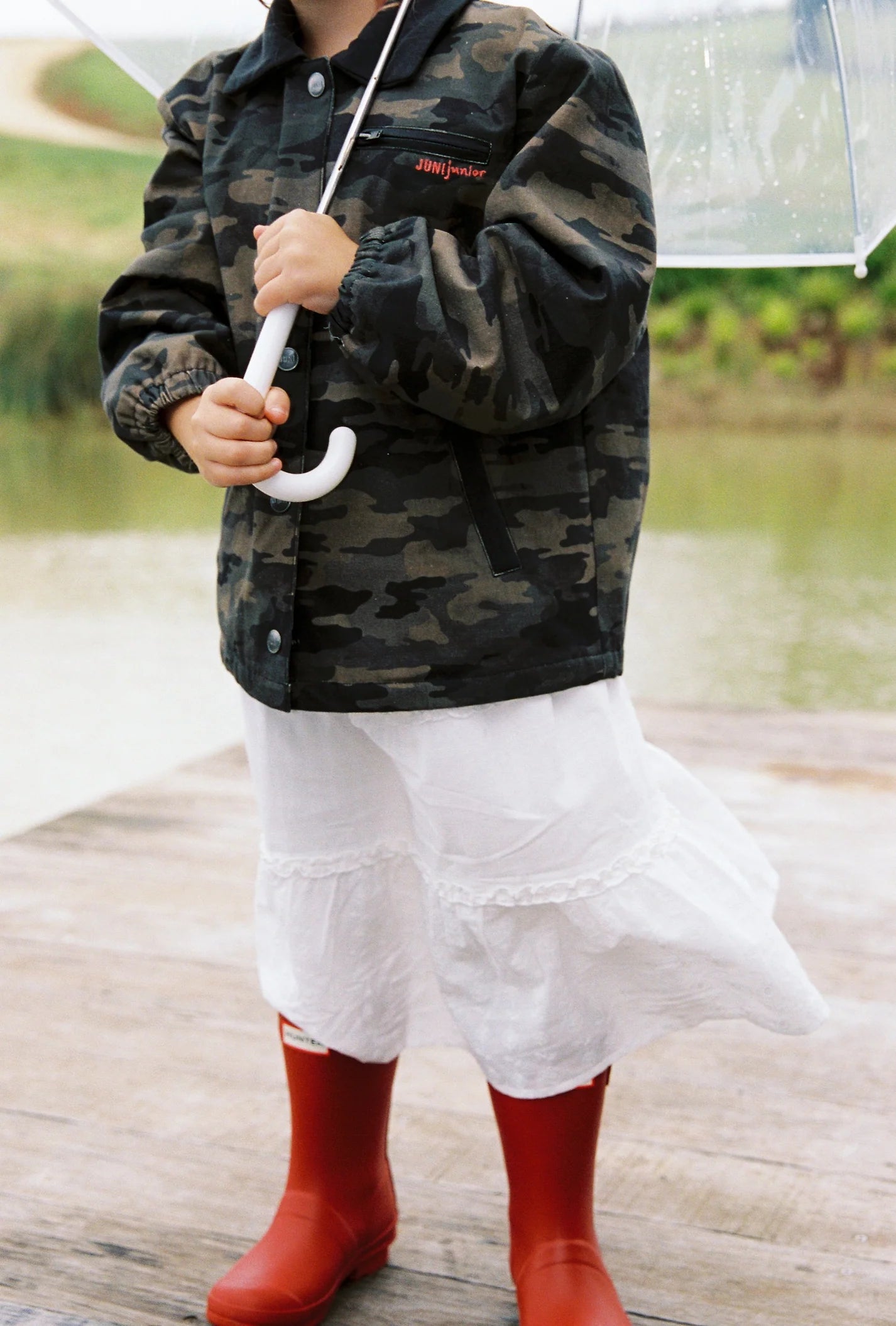 JUNI JNR - Rocky Padded Jacket Camo