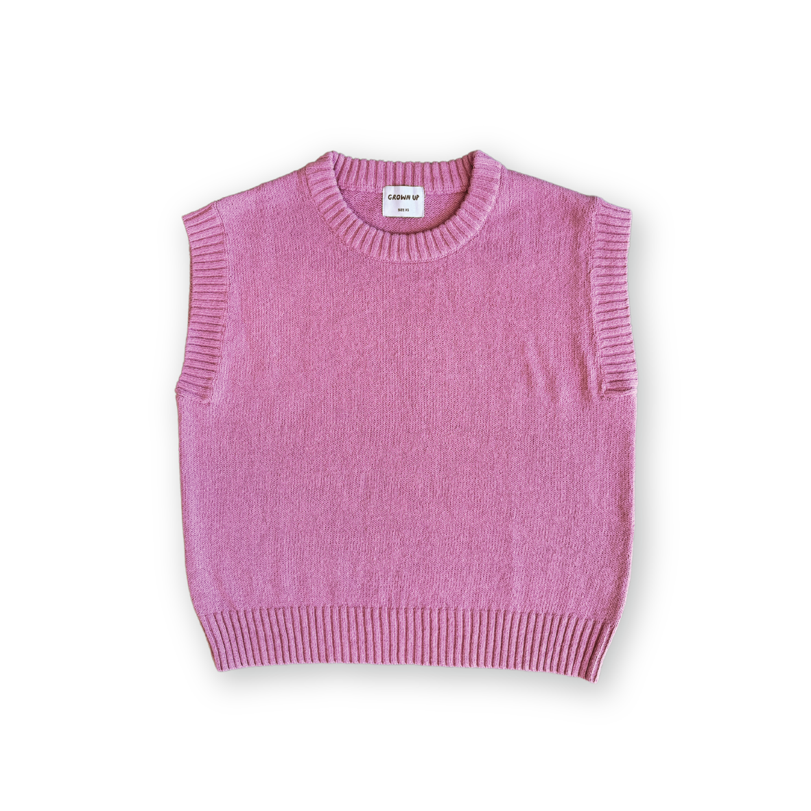 Grown - Ladies Jersey Knit Vest Raspberry