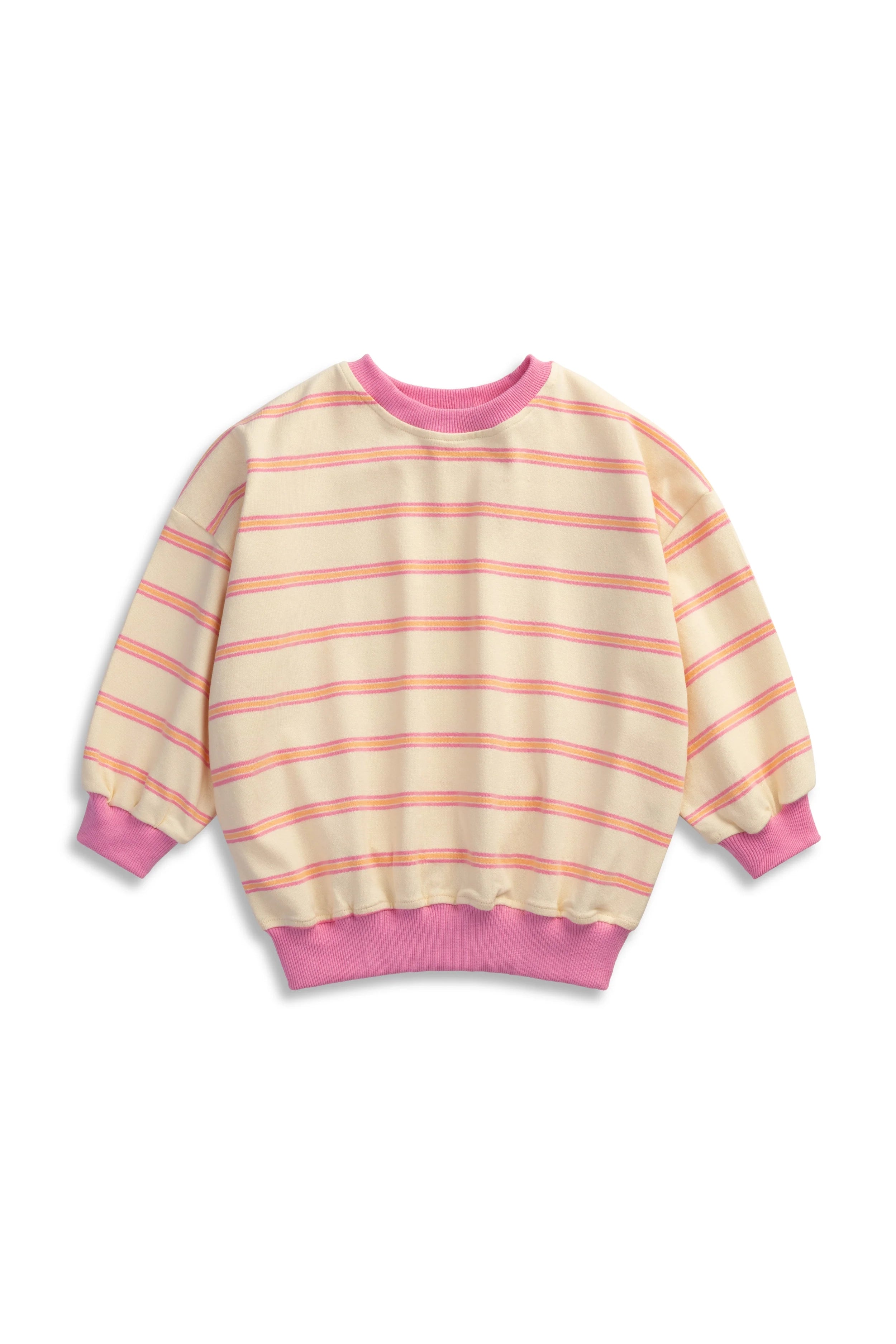 Lenn Label - Stripe Cotton Pullover Pink