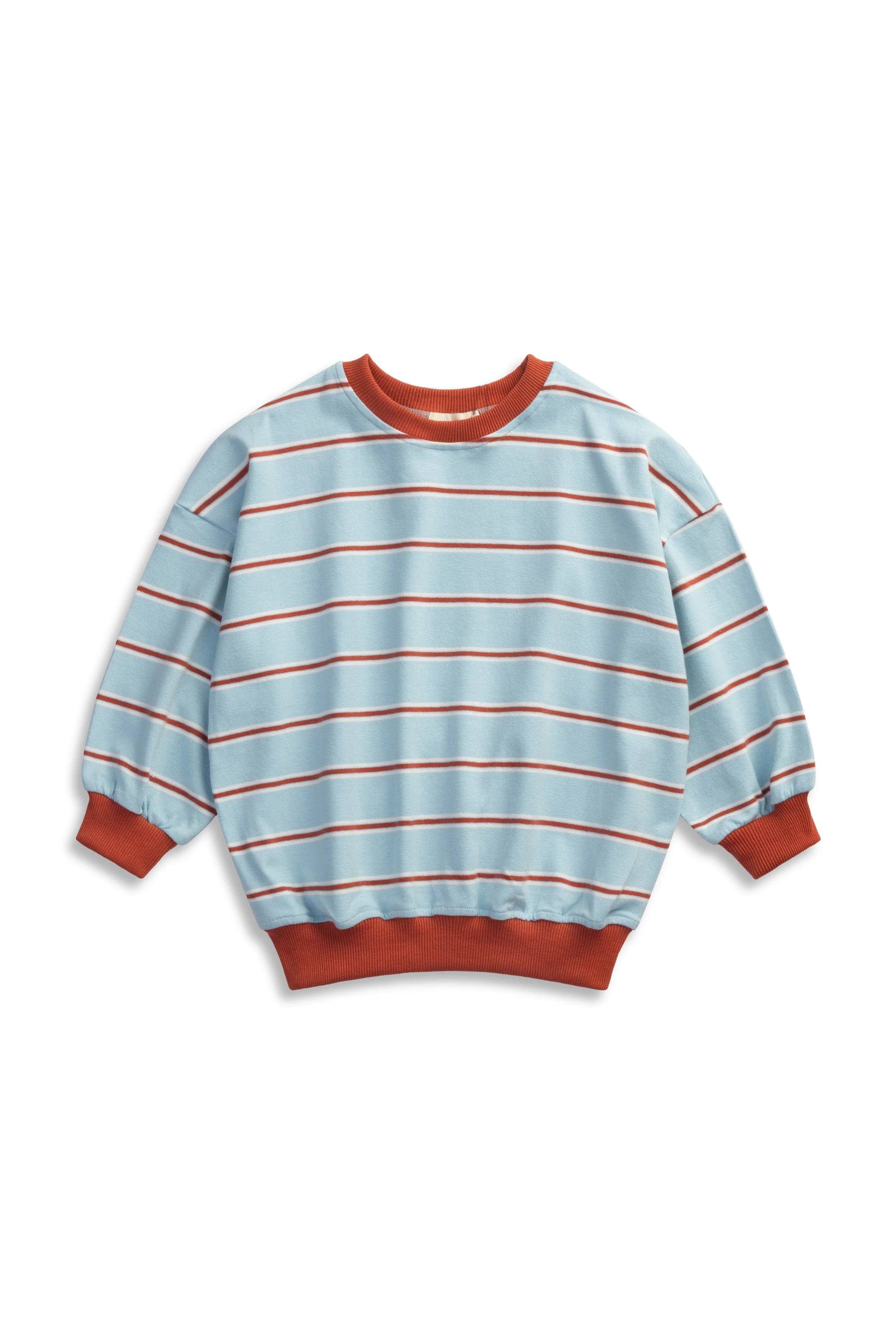 Lenn Label - Stripe Cotton Pullover Sky Blue