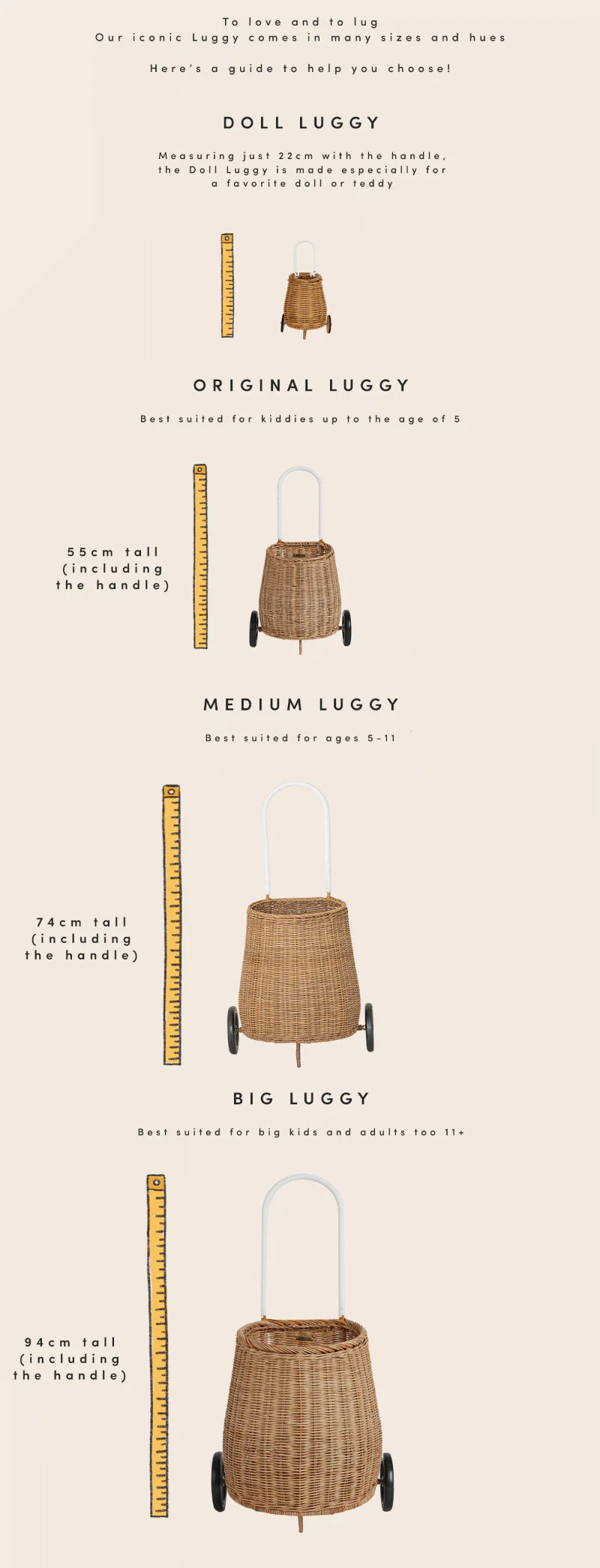 Olli Ella - Rattan Original Luggy