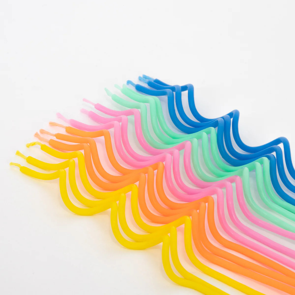 Meri Meri - Mixed Swirly Candles (Pack of 20 in 5 colours)