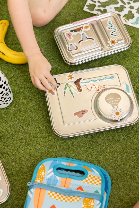 Nudie Rudie - Reusable Lunch Box Stickers Wild West