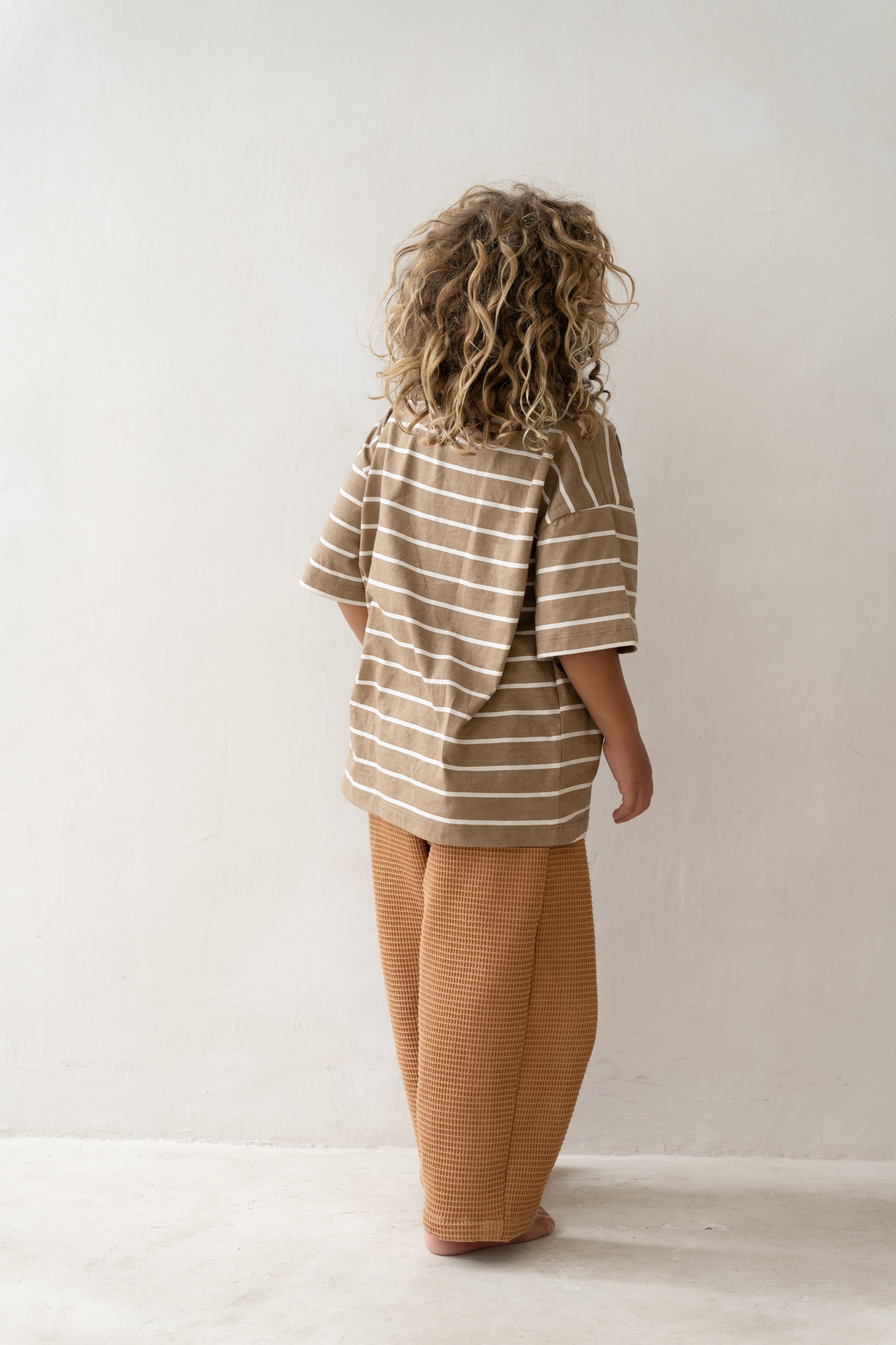 Illoura the Label - Basic Tee Cocoa Stripe