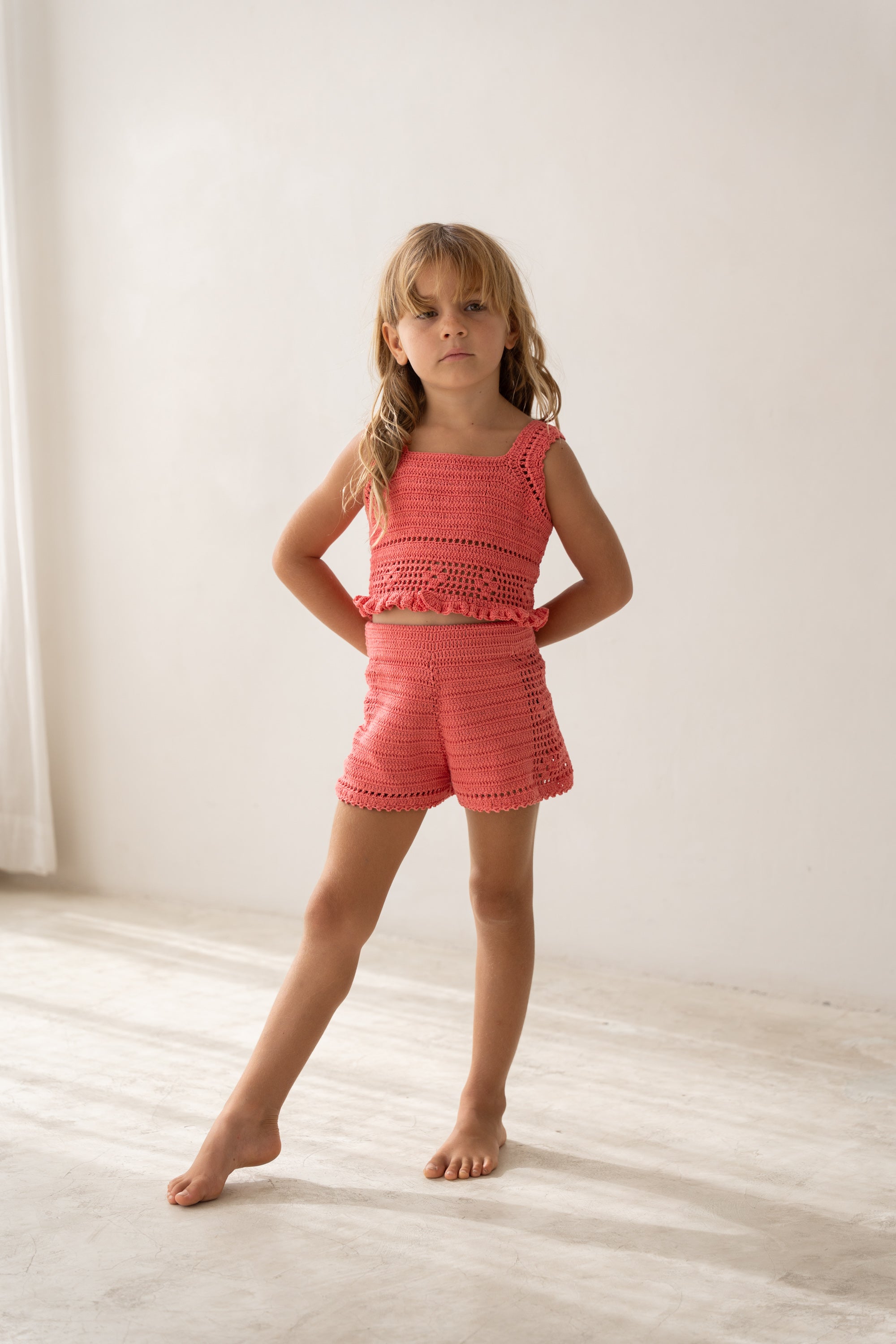 Illoura the Label - Crochet Shorts Hibiscus