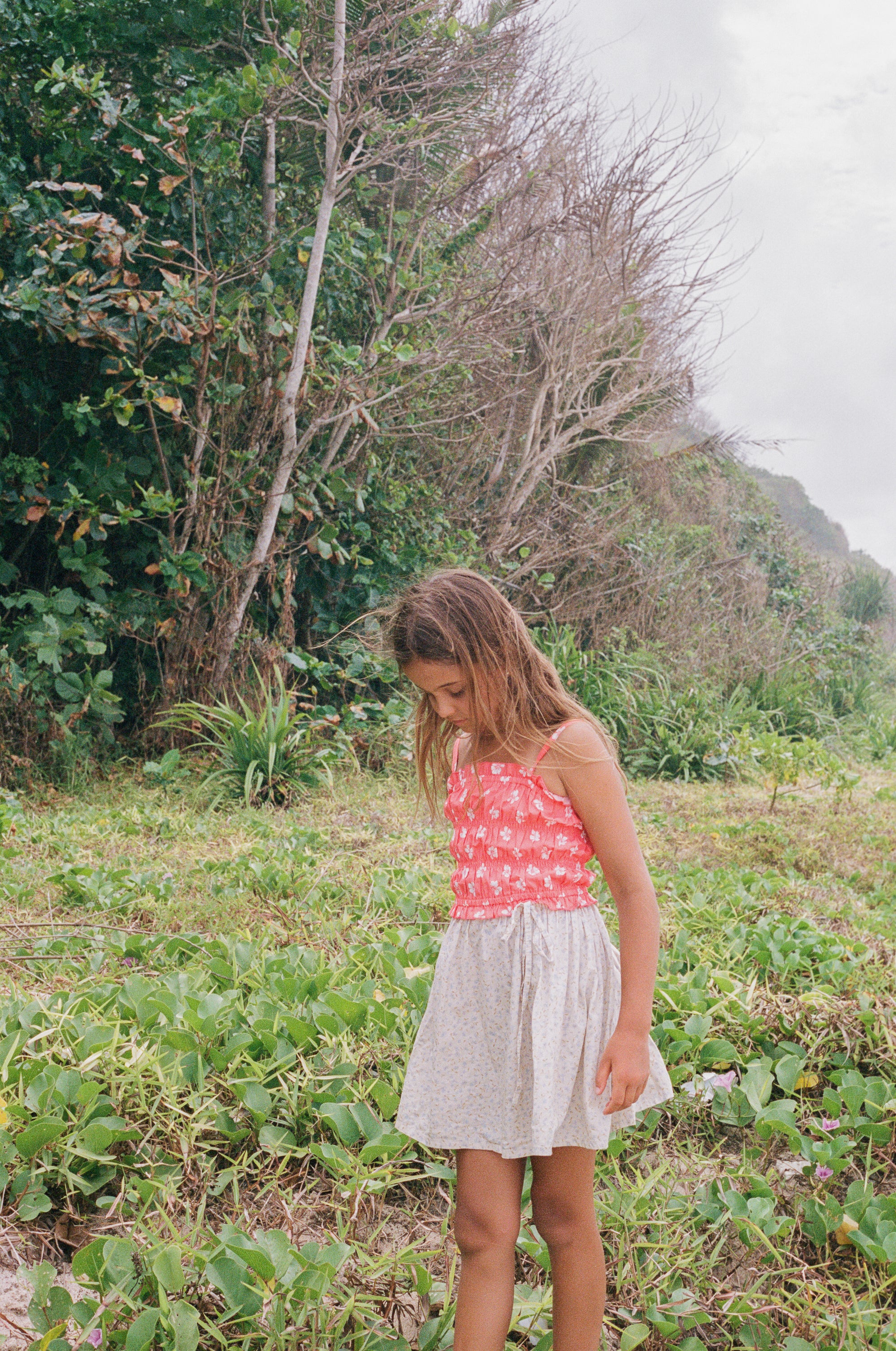 Illoura the Label - Shirred Crop Summer Floral