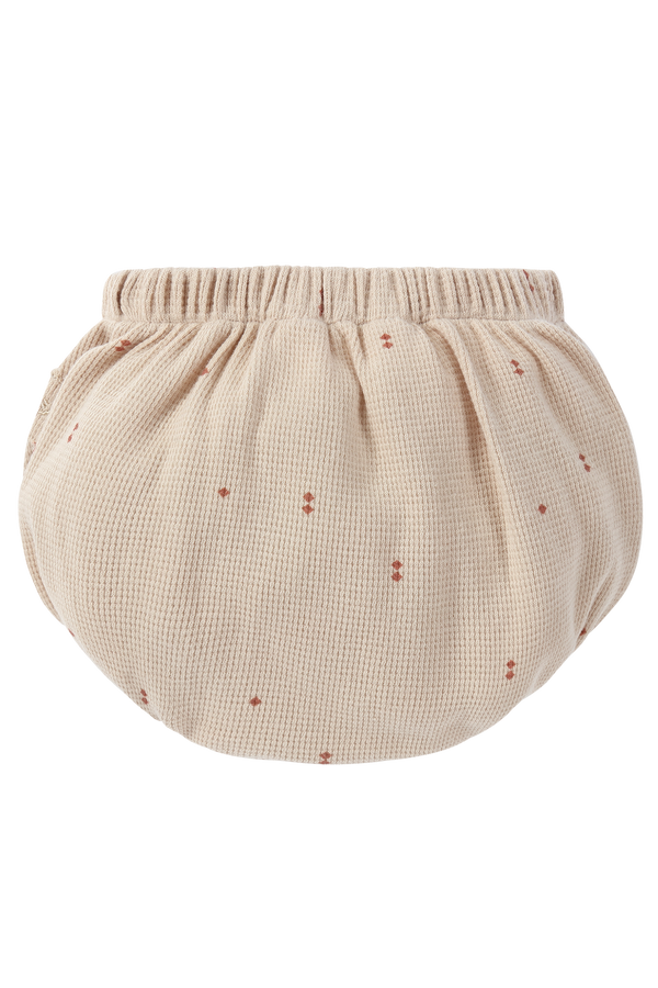 Back view of waffle bloomers in diamond print