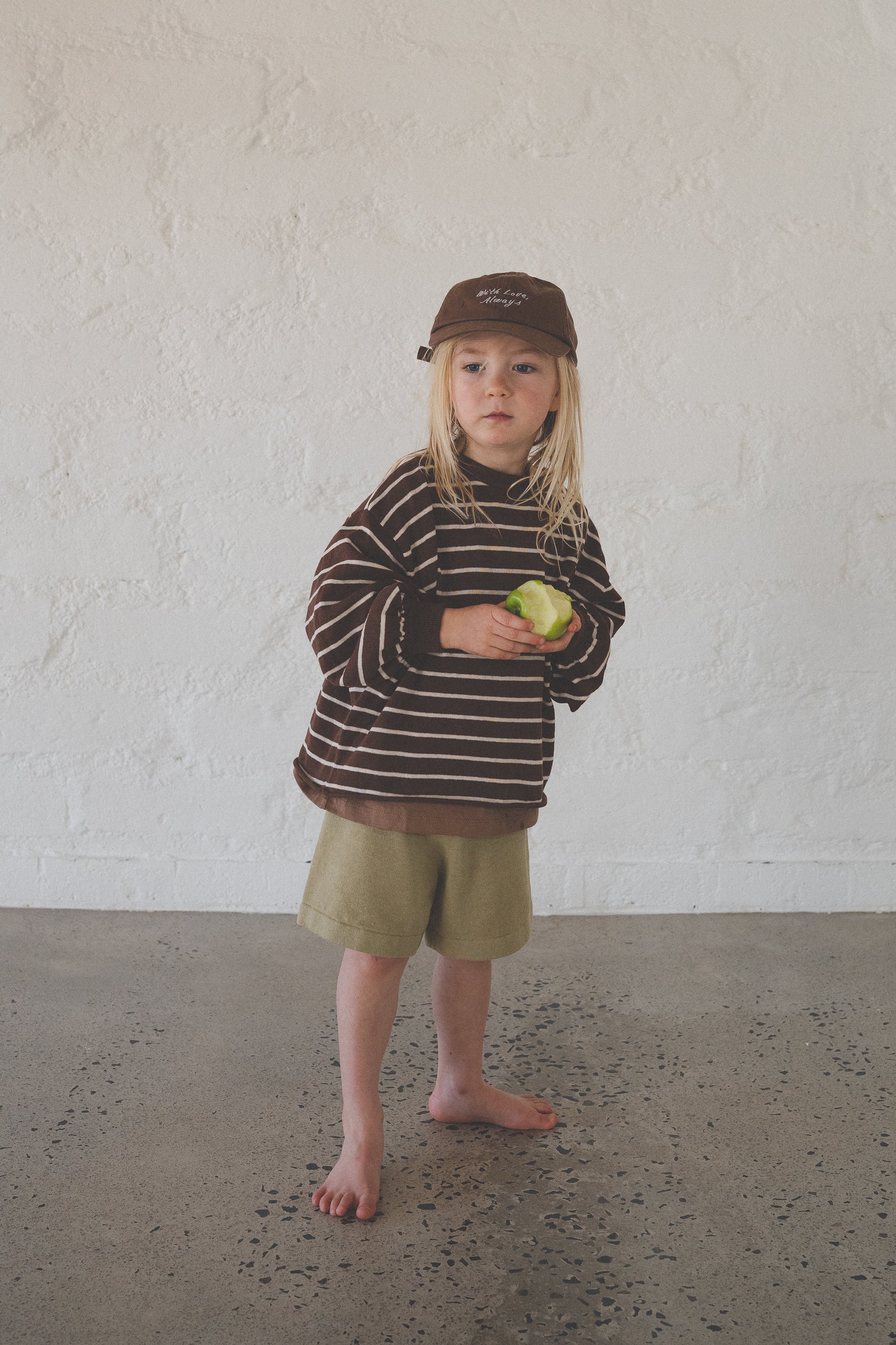 Illoura the Label - Lightweight Pullover Choc Stripe