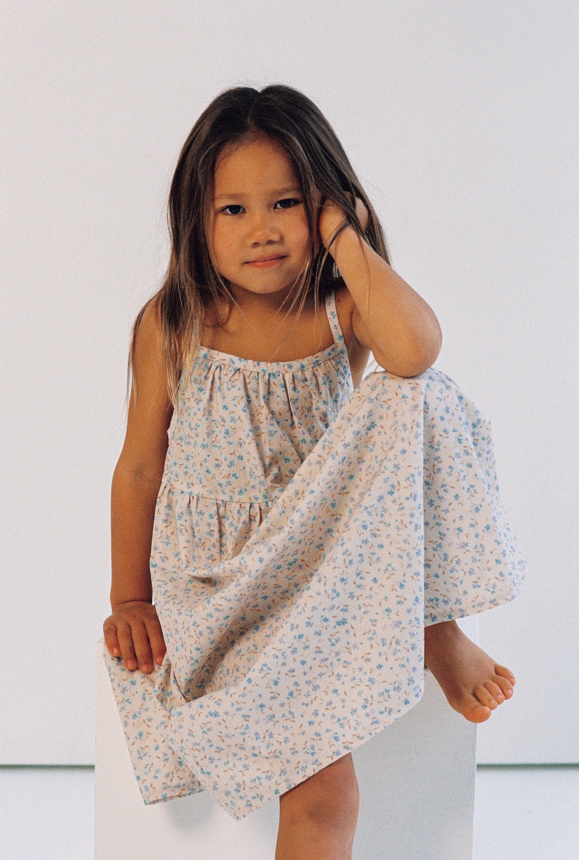 Illoura the Label - Darcy Dress Indigo Bloom