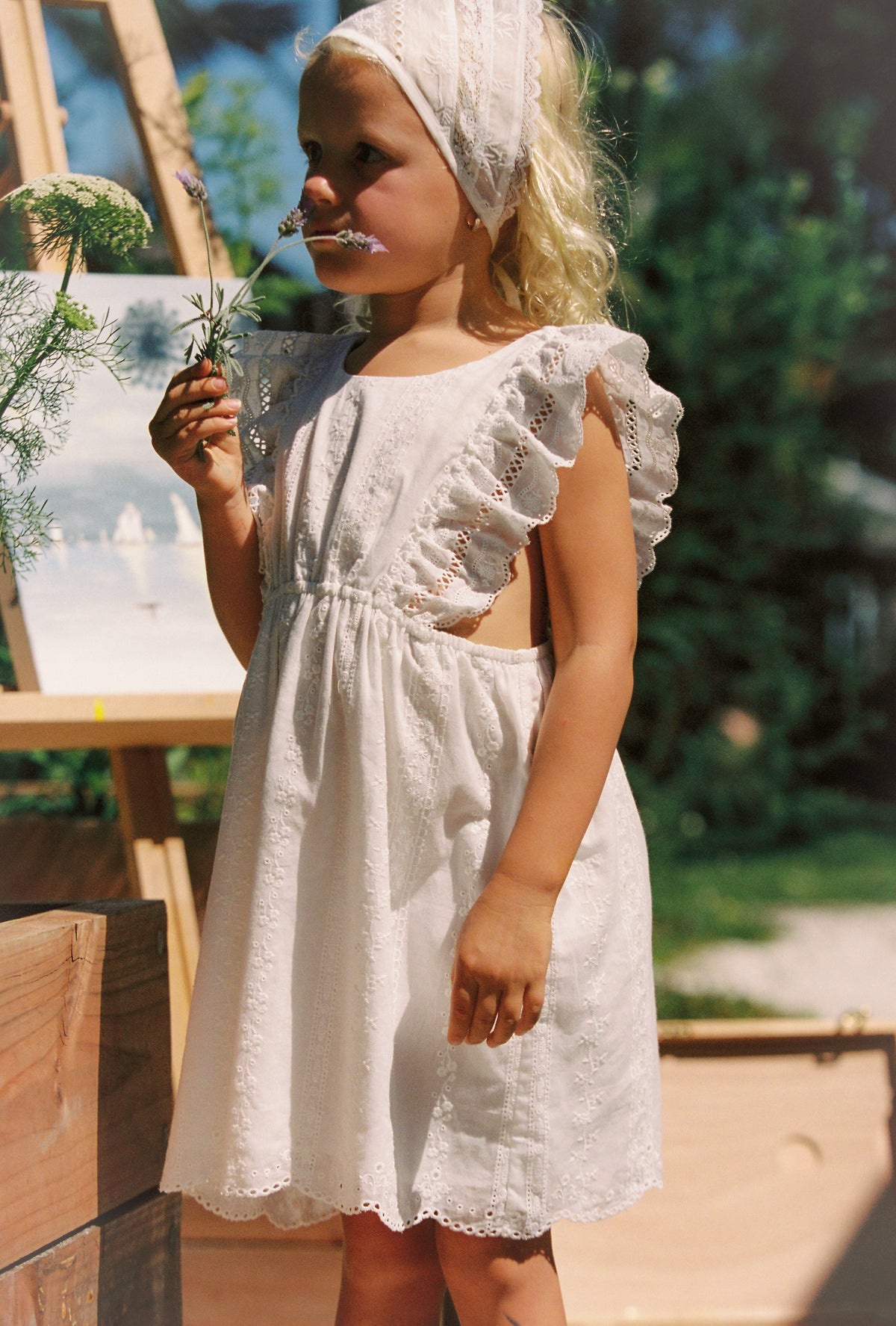 Juni JNR Rumi Dress Blanc
