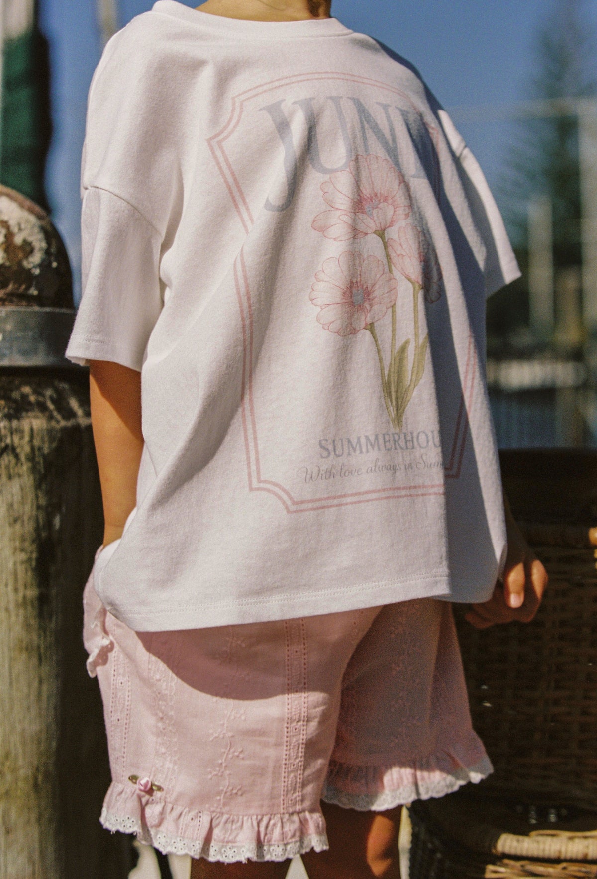Juni JNR Summer House Tee White