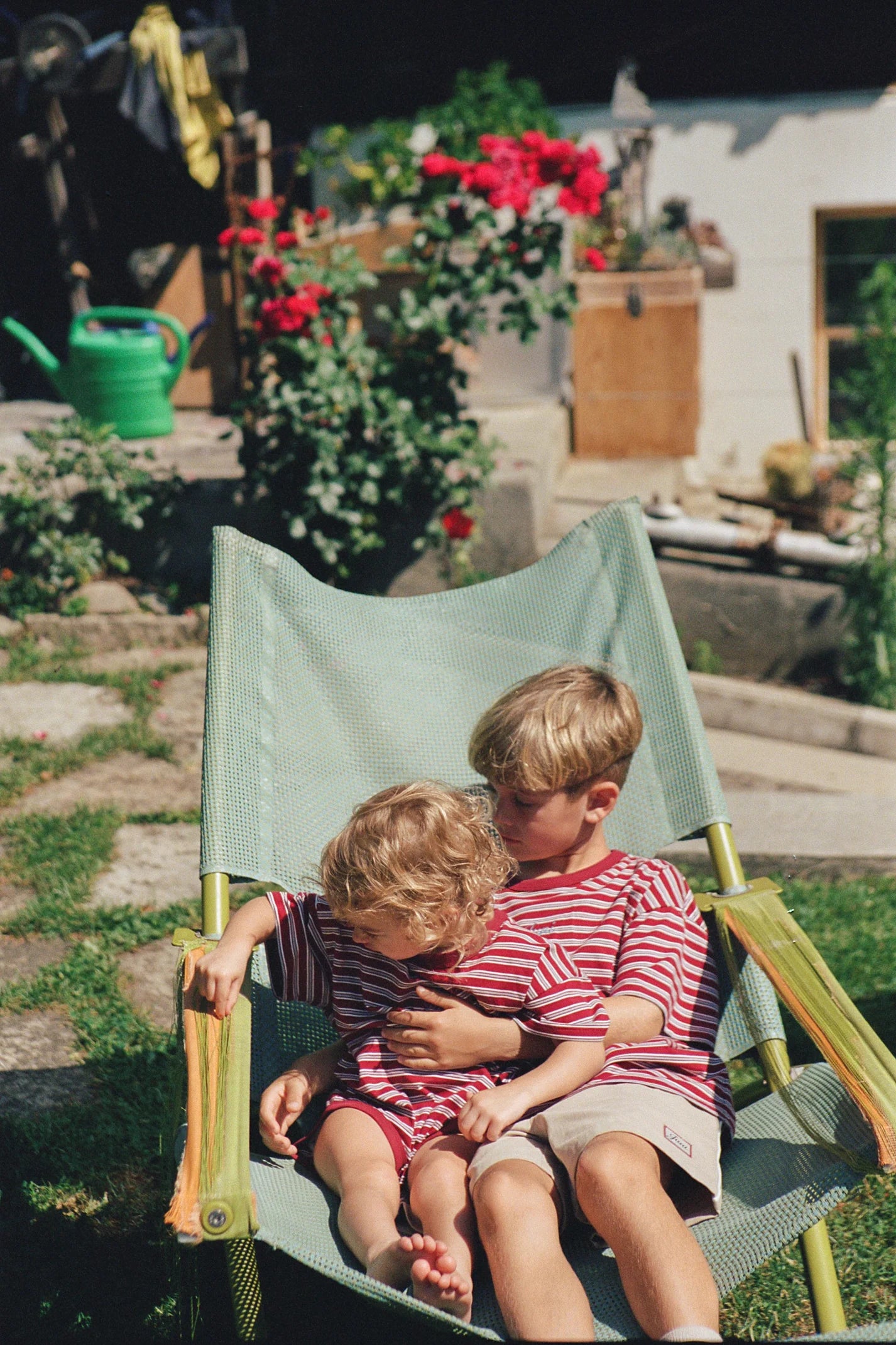 JUNI JNR - Zion Tee Cherry Stripe