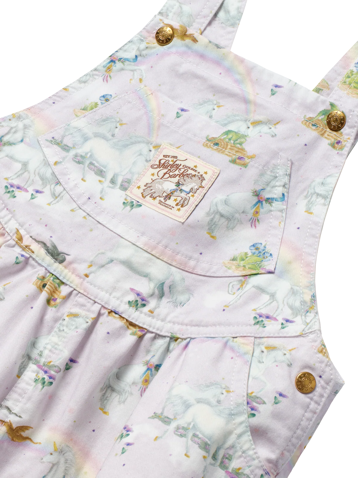 Goldie + Ace - Shirley Barber Unicorn Overalls