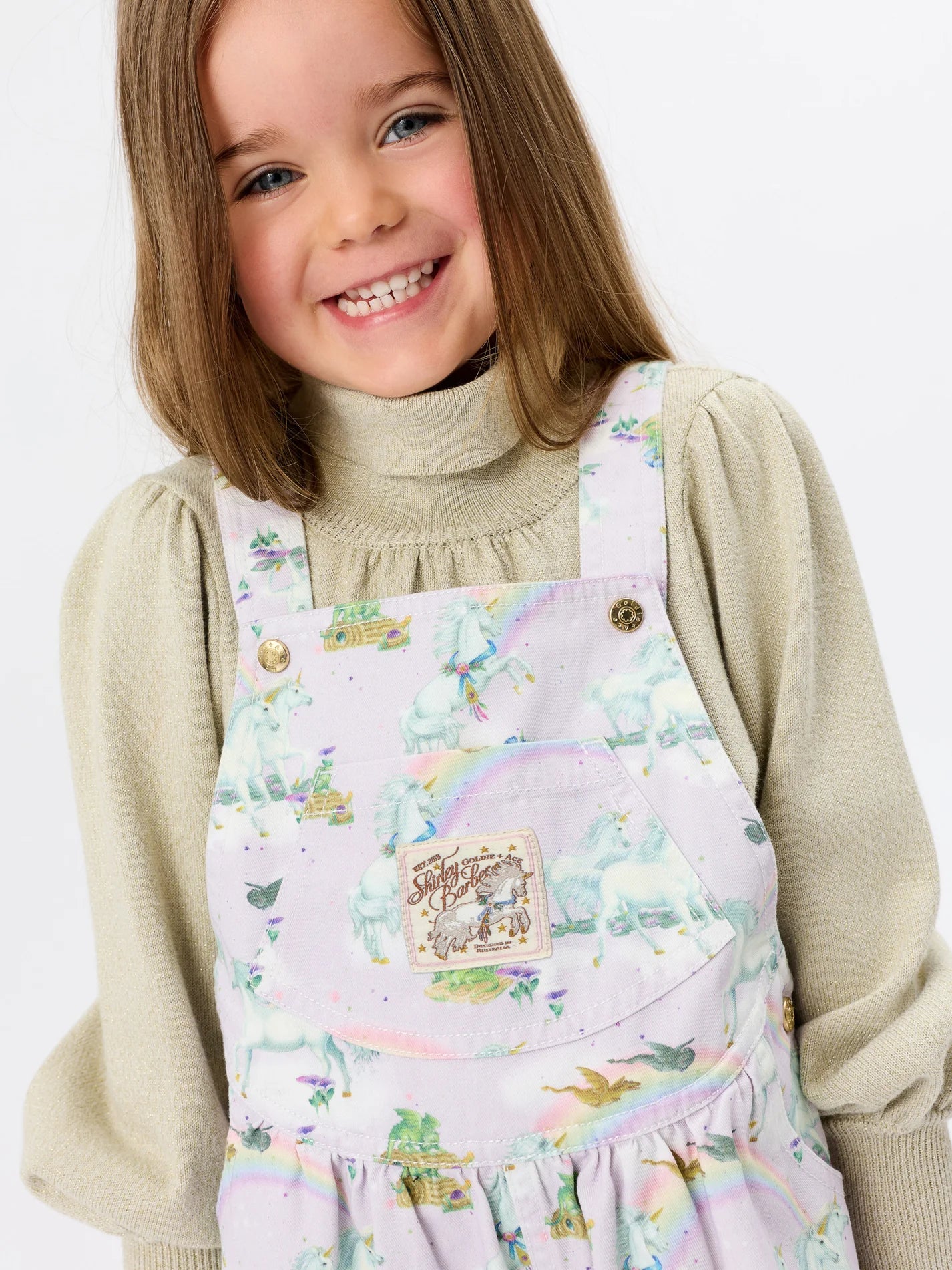 Goldie + Ace - Shirley Barber Unicorn Overalls