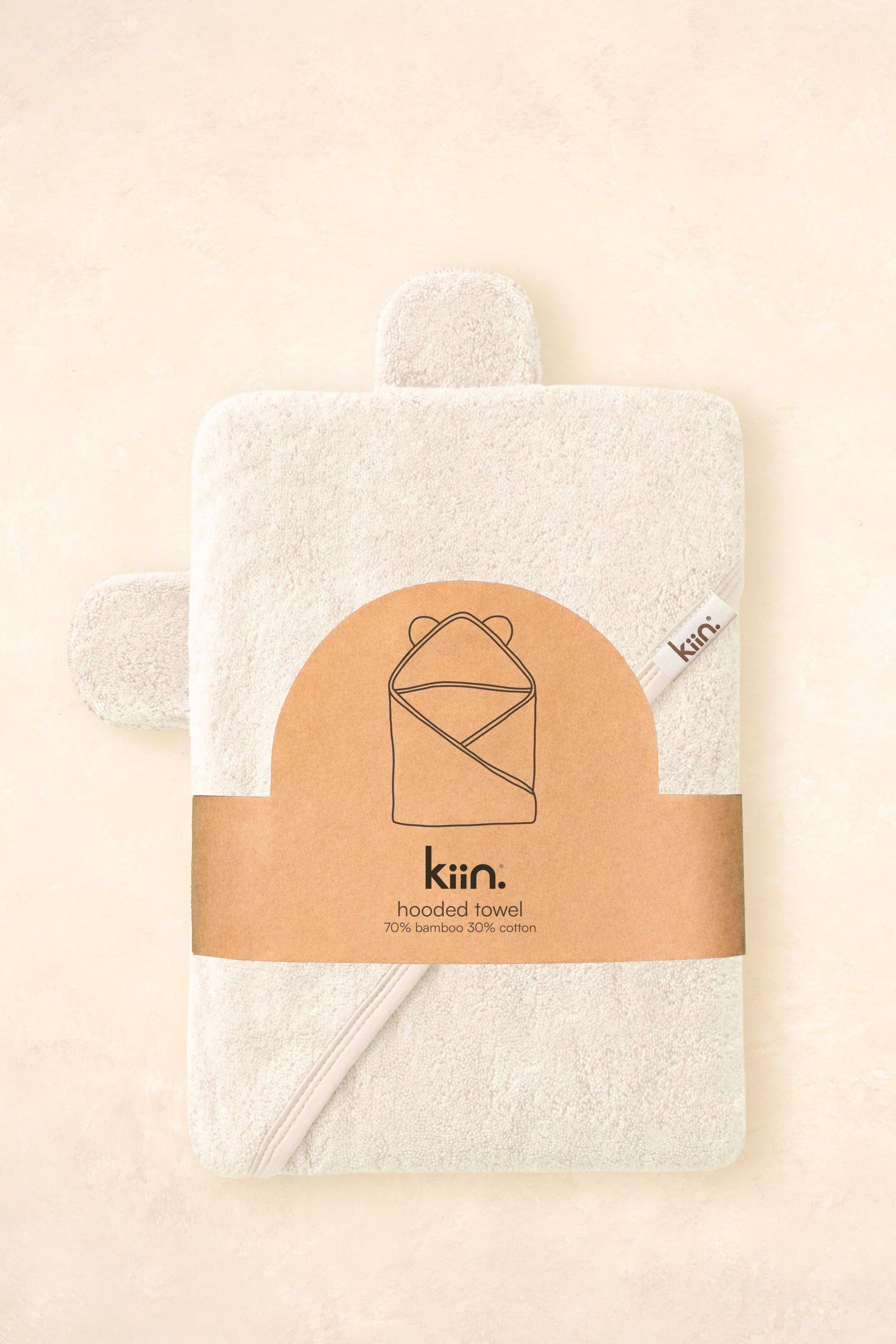 Kiin Baby - Hooded Towel Ivory