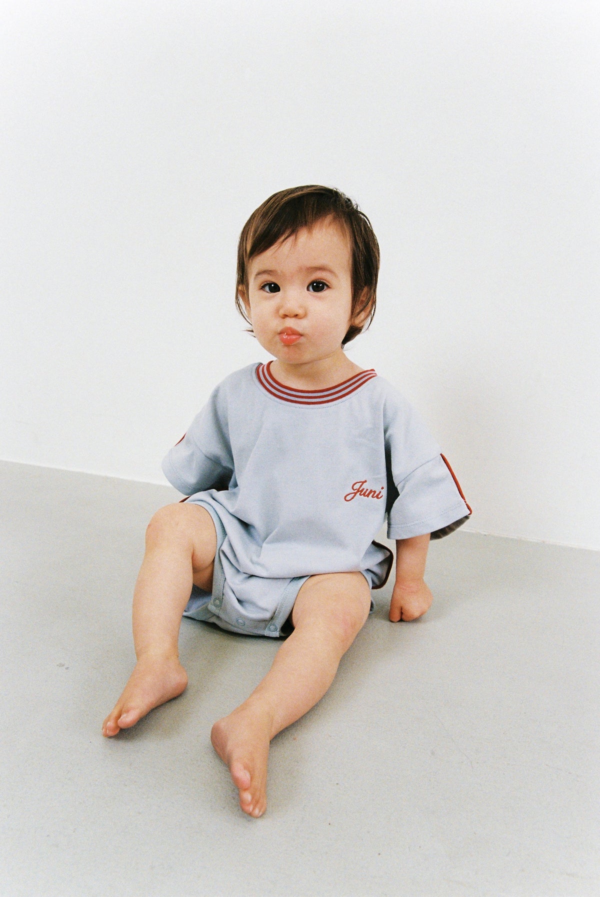 Juni JNR Riley T-Shirt Romper Dusty Blue