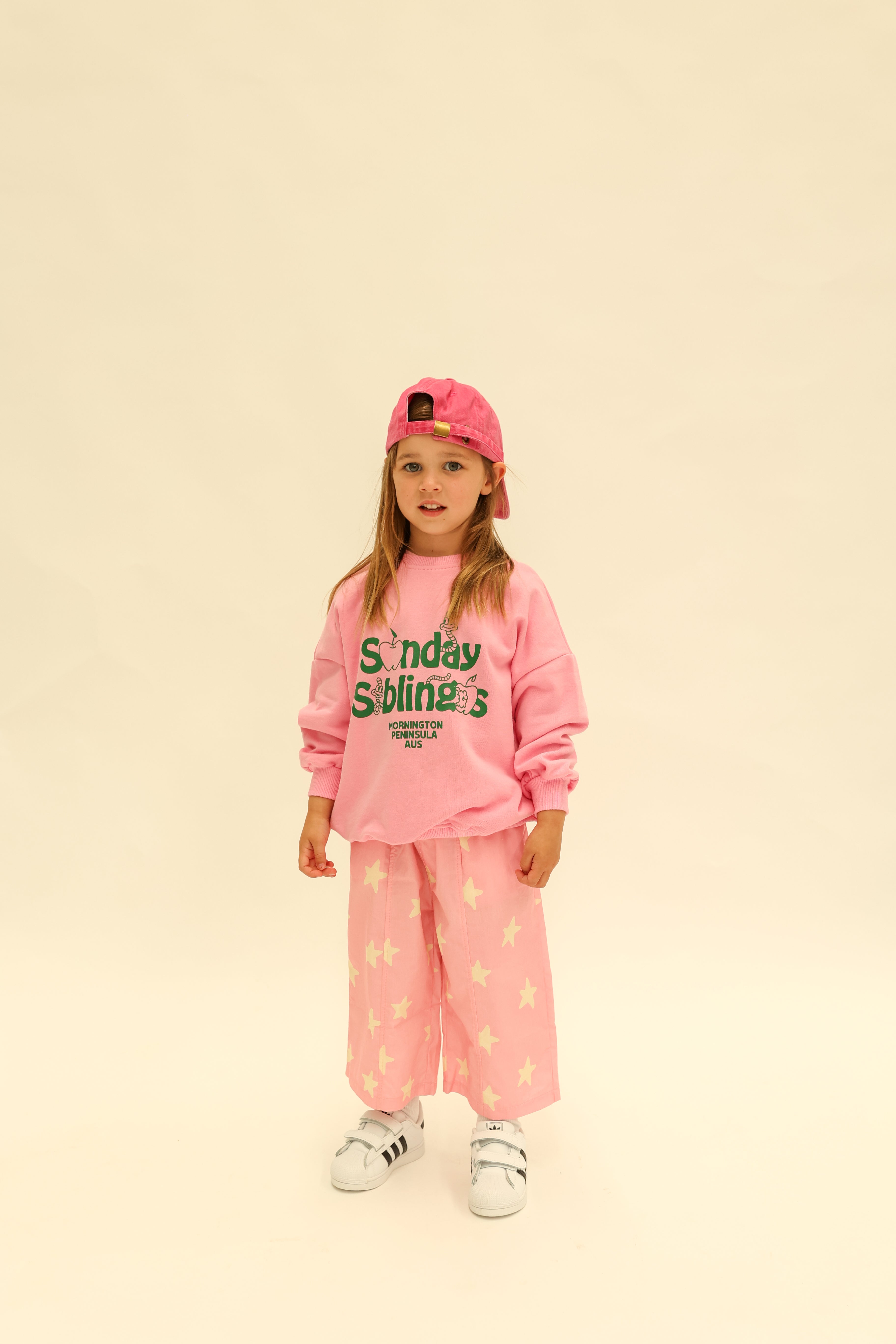 Sunday Siblings - Doc Sweater Pink/Green