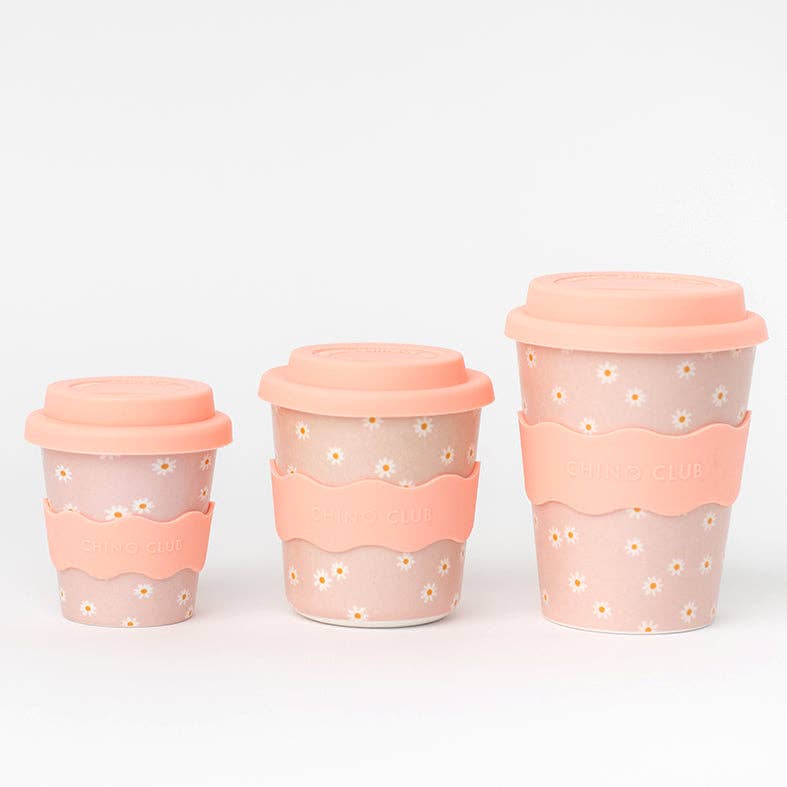 Chino Club - Pink Daisy Kids Keep Cup 8oz