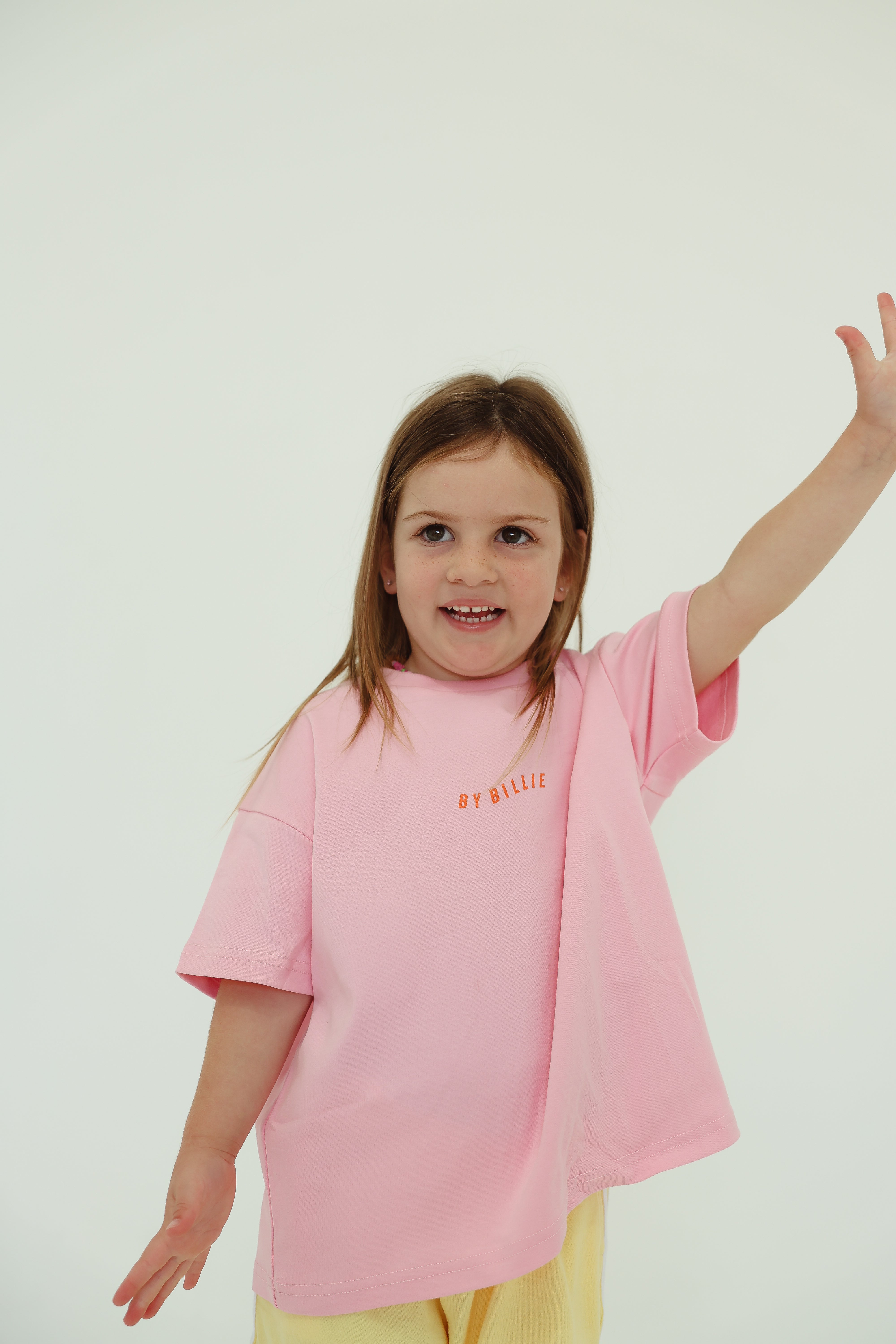 By Billie - Organic Cotton Wave Tee Pink