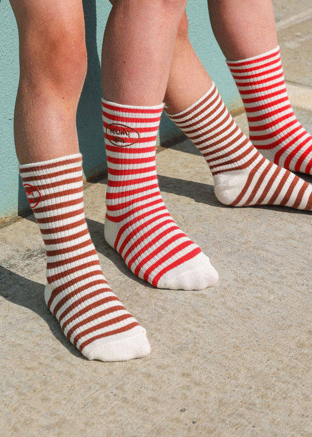 Grown - Holiday Mode Stripe Socks Teddy
