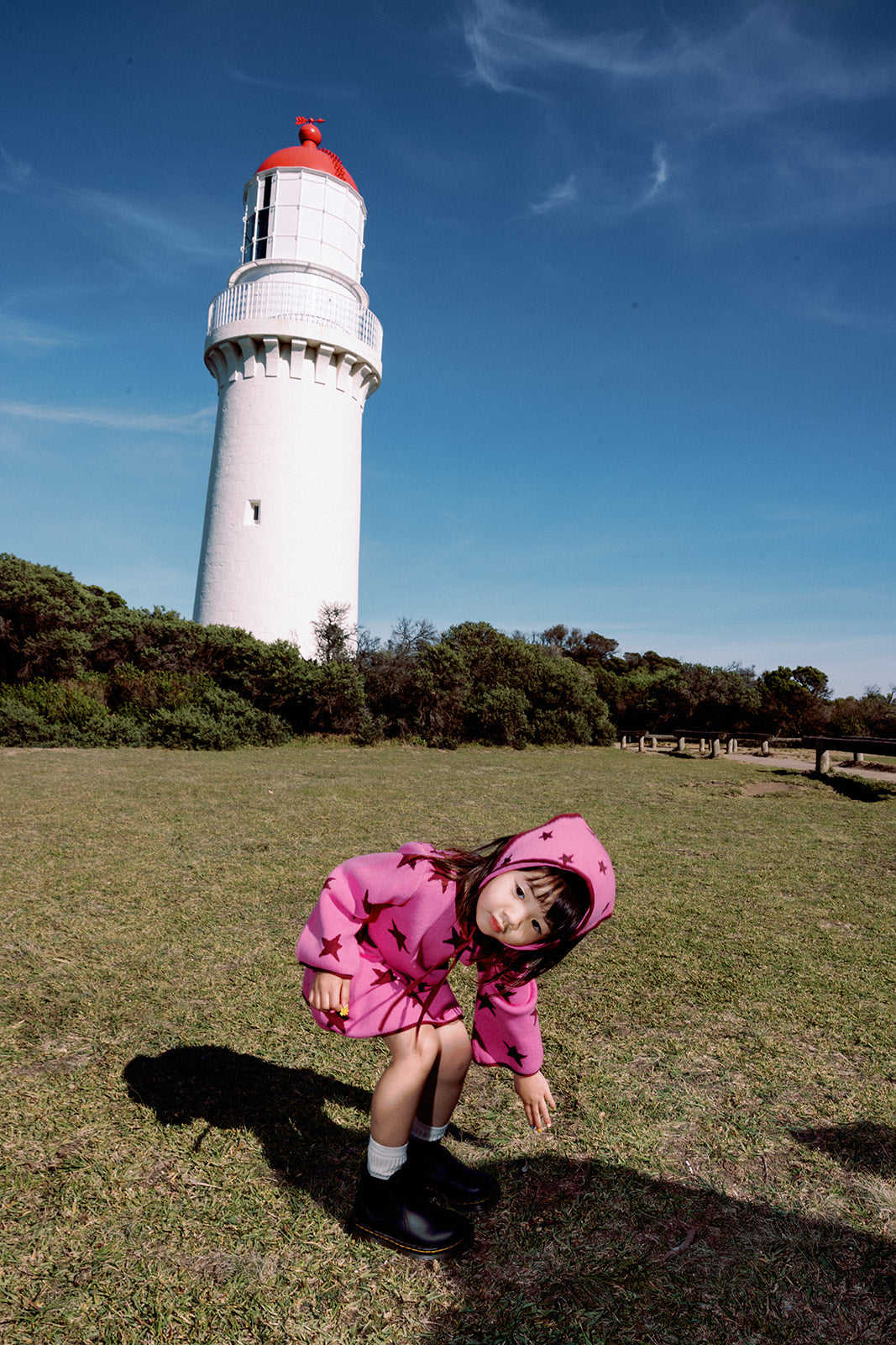 PRE-ORDER Sunday Siblings - Lucky Stars Dress Bright Pink
