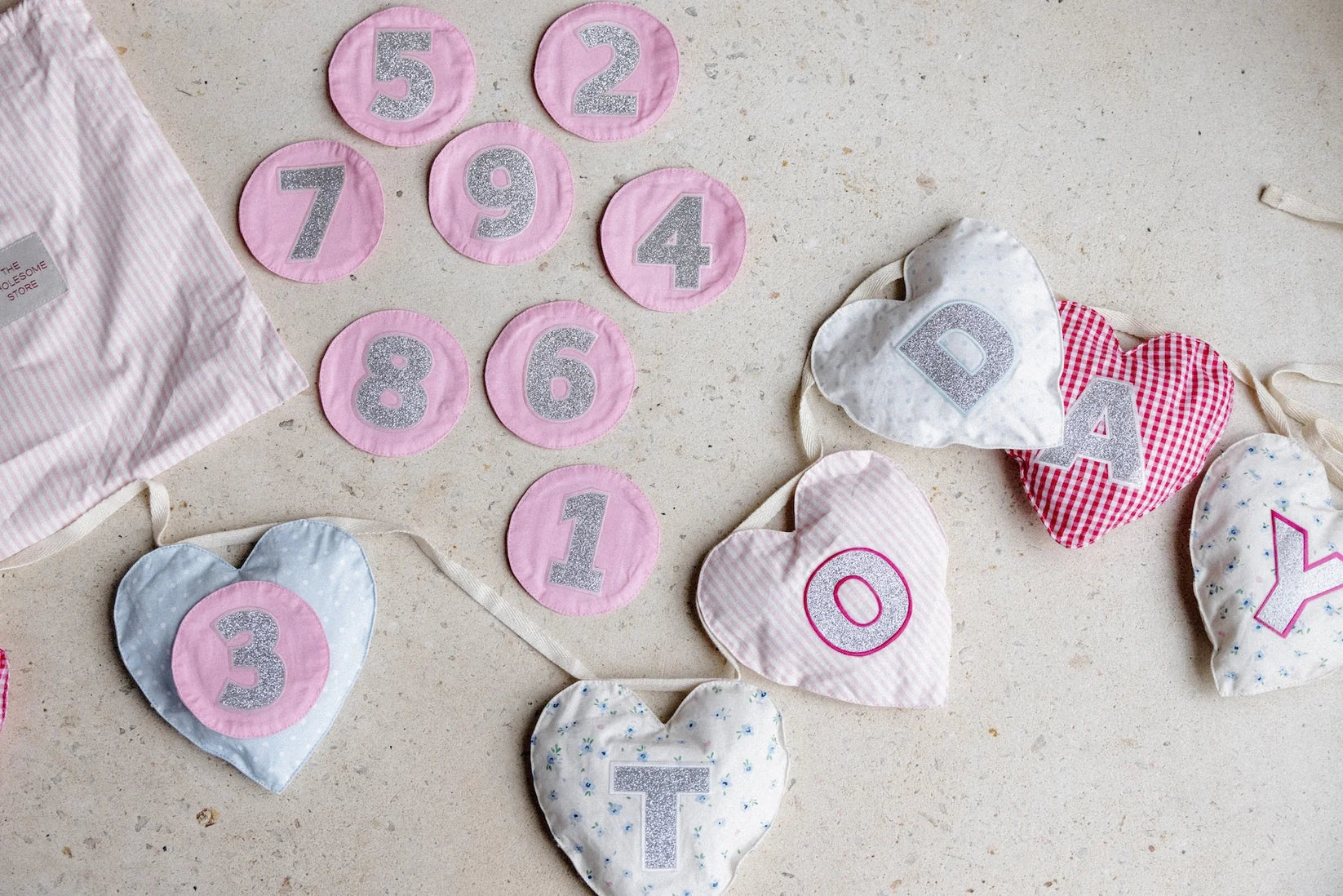 The Wholesome Store - Birthday Banner Hearts