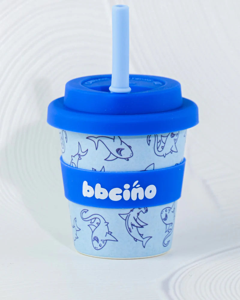 BBcino ~ Reusable Babycino Cup 120ml BB Shark