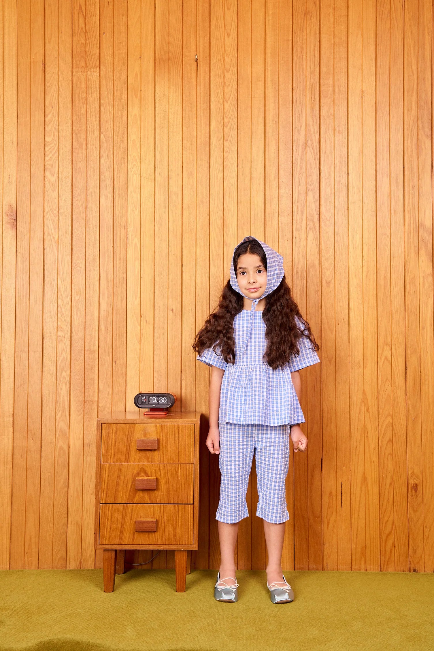 Cubby - Poppy Capri Bluish Check