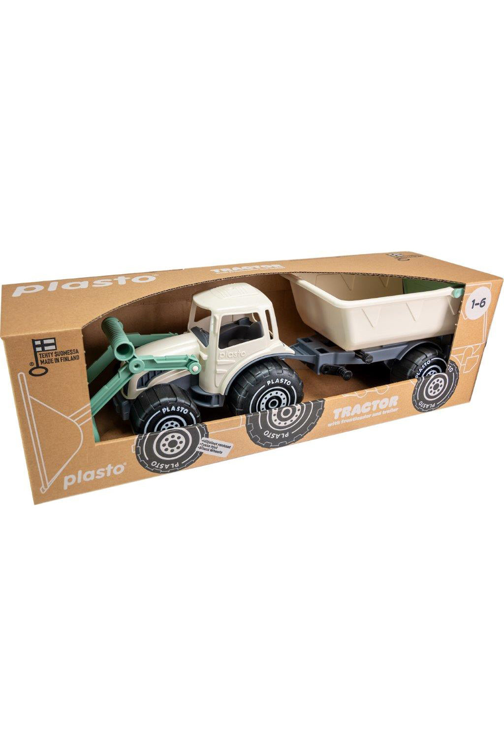 Plasto - Tractor 56.5cm Soft Neutrals