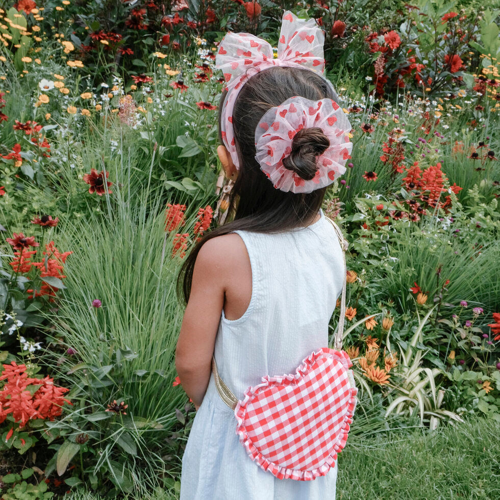 Rockahula - Gingham Ruffle Love Heart Bag