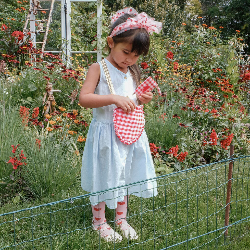 Rockahula - Gingham Ruffle Love Heart Bag