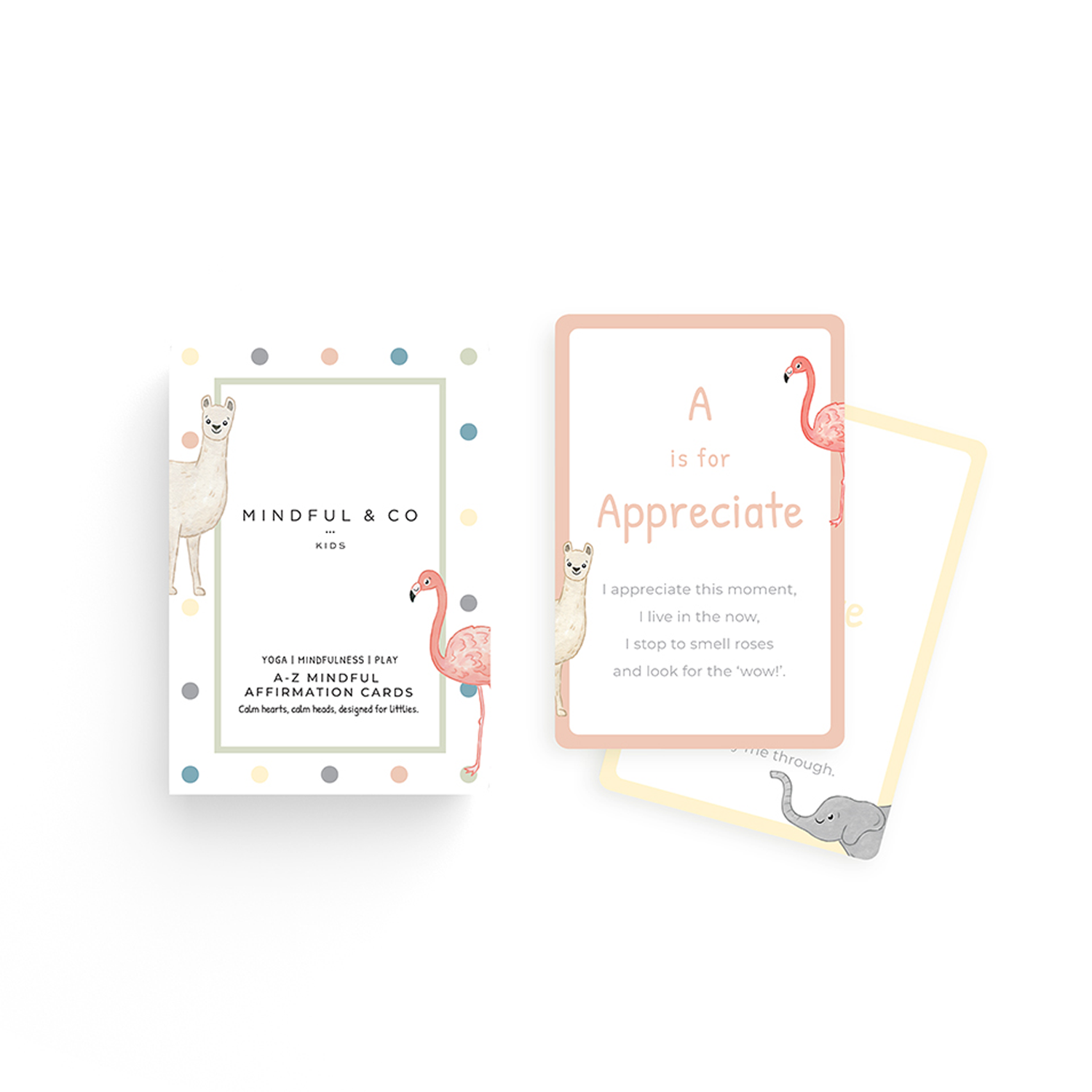 a-z mindful affirmation cards.