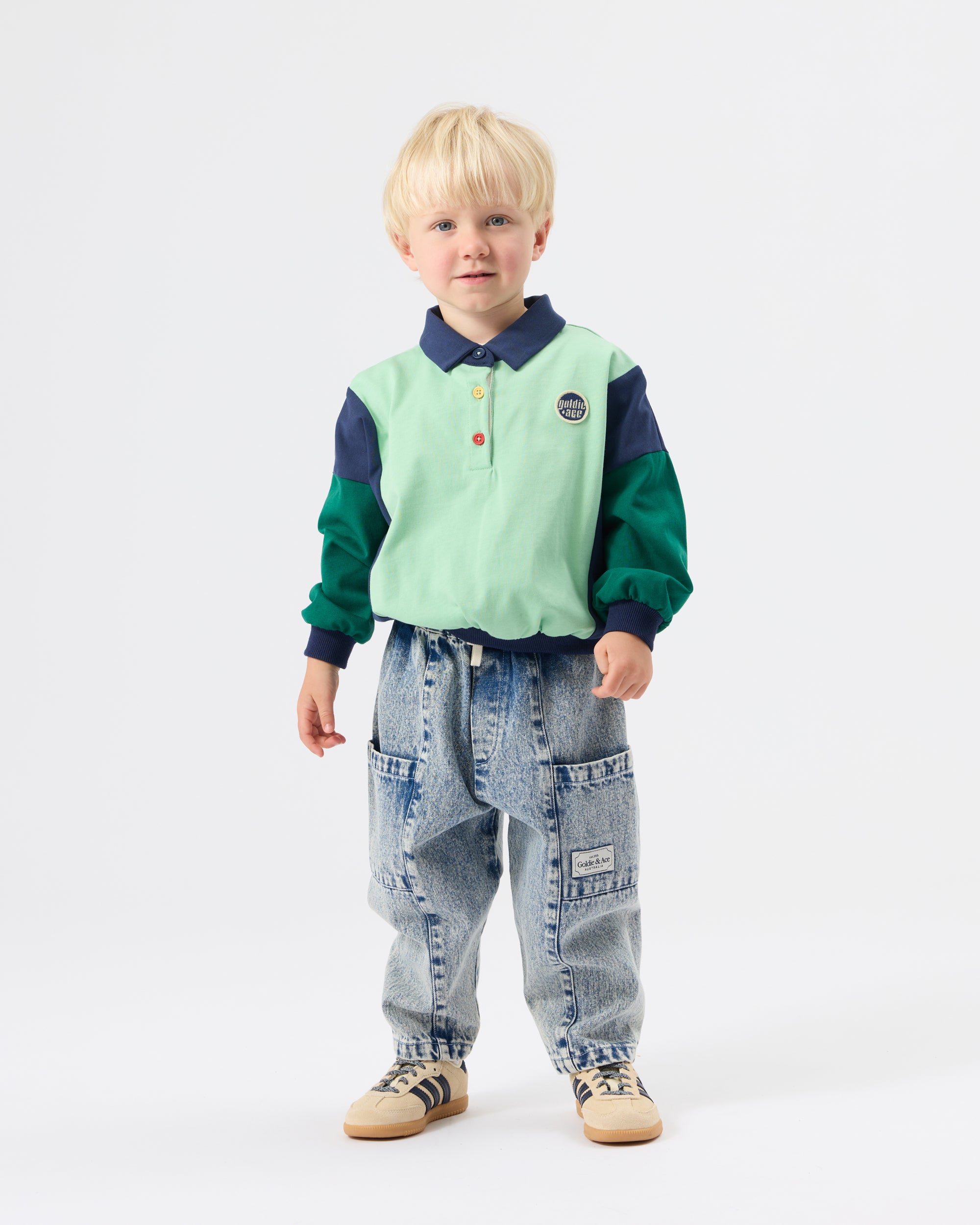Goldie + Ace - Kit Denim Pocket Pant Light Denim