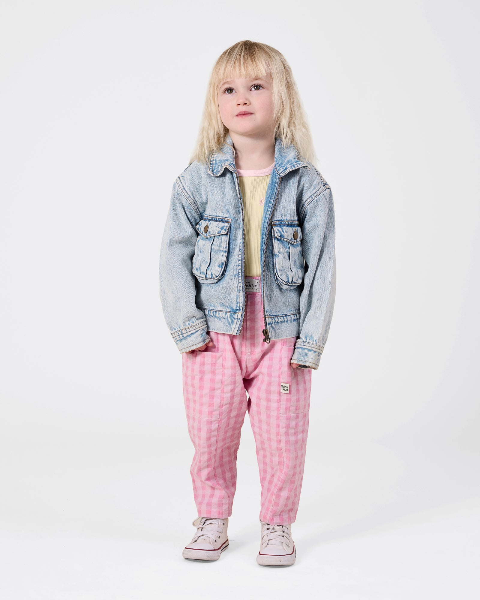 Goldie + Ace - Lightweight Gingham Kit Pocket Pant