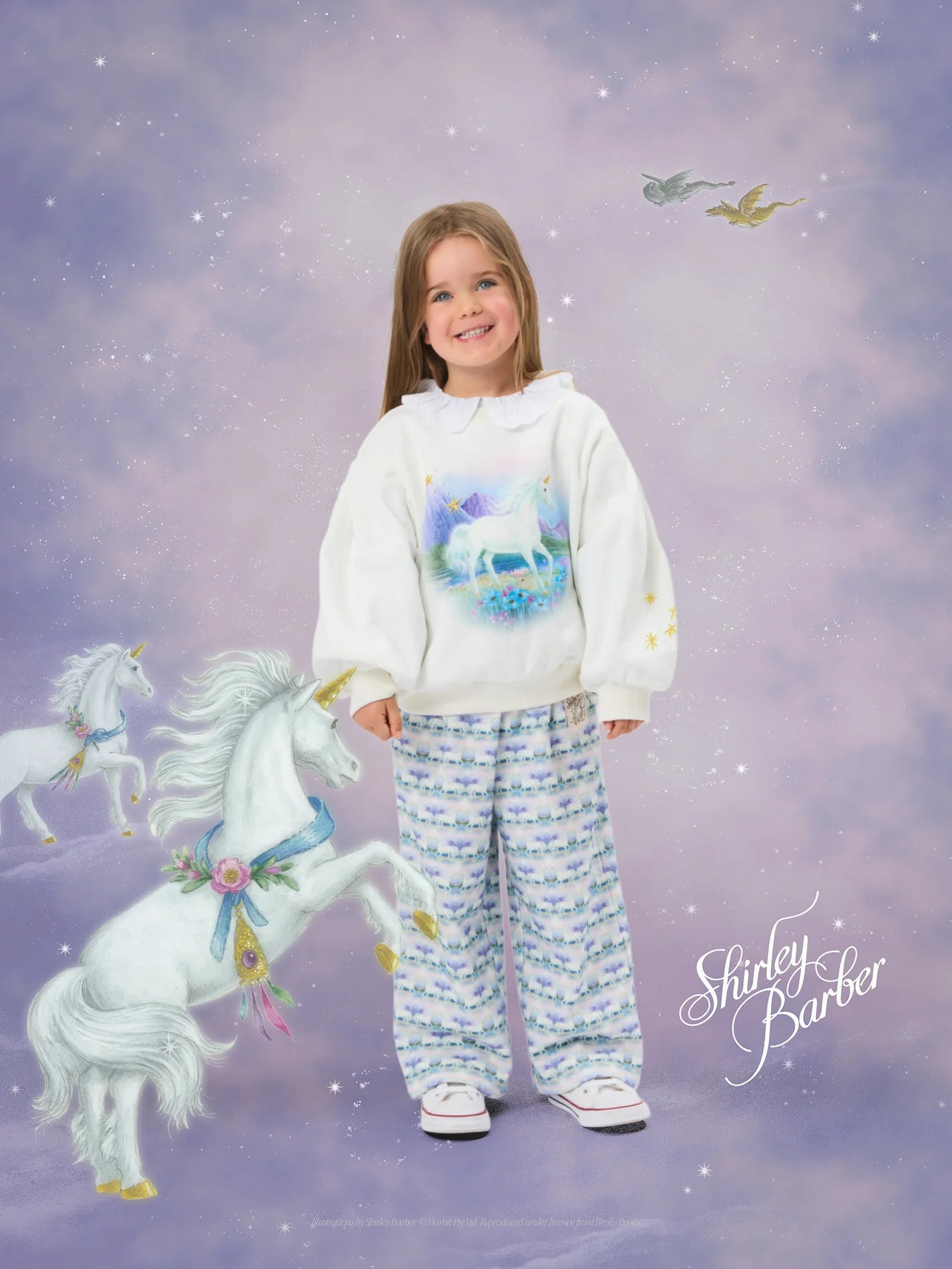 Goldie + Ace - Shirley Barber Unicorn Sweatshirt